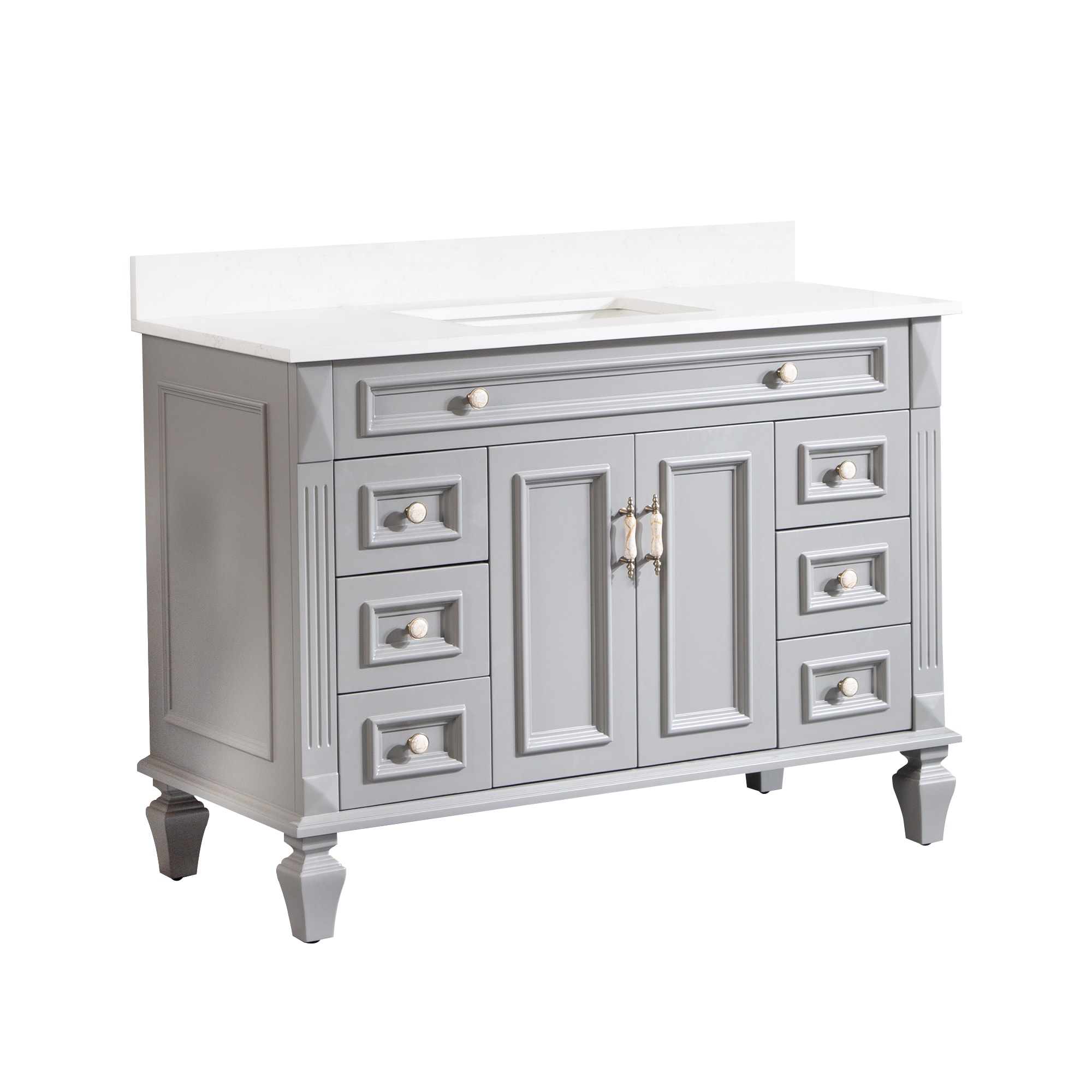 WELLFOR BCB2040WH -LS Bath-Vanity-Combo - View #7
