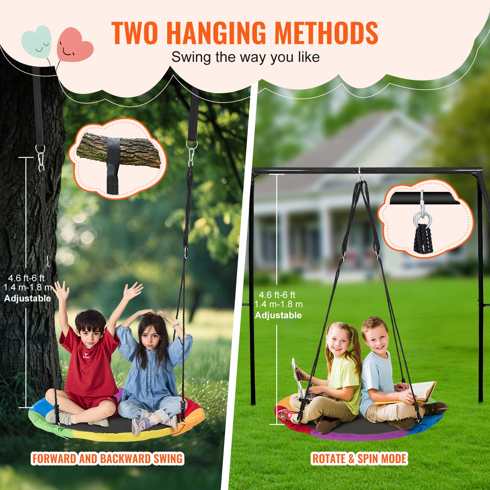 VEVOR SCCSFDQQCSFD04491V0 Playset-Swings - View #6
