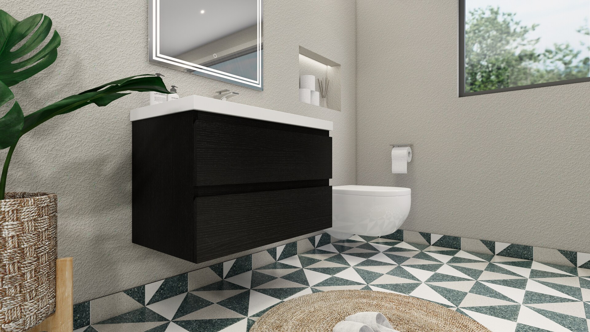 Moreno Bath MOB36-RB Bath-Vanity-Combo - View #6