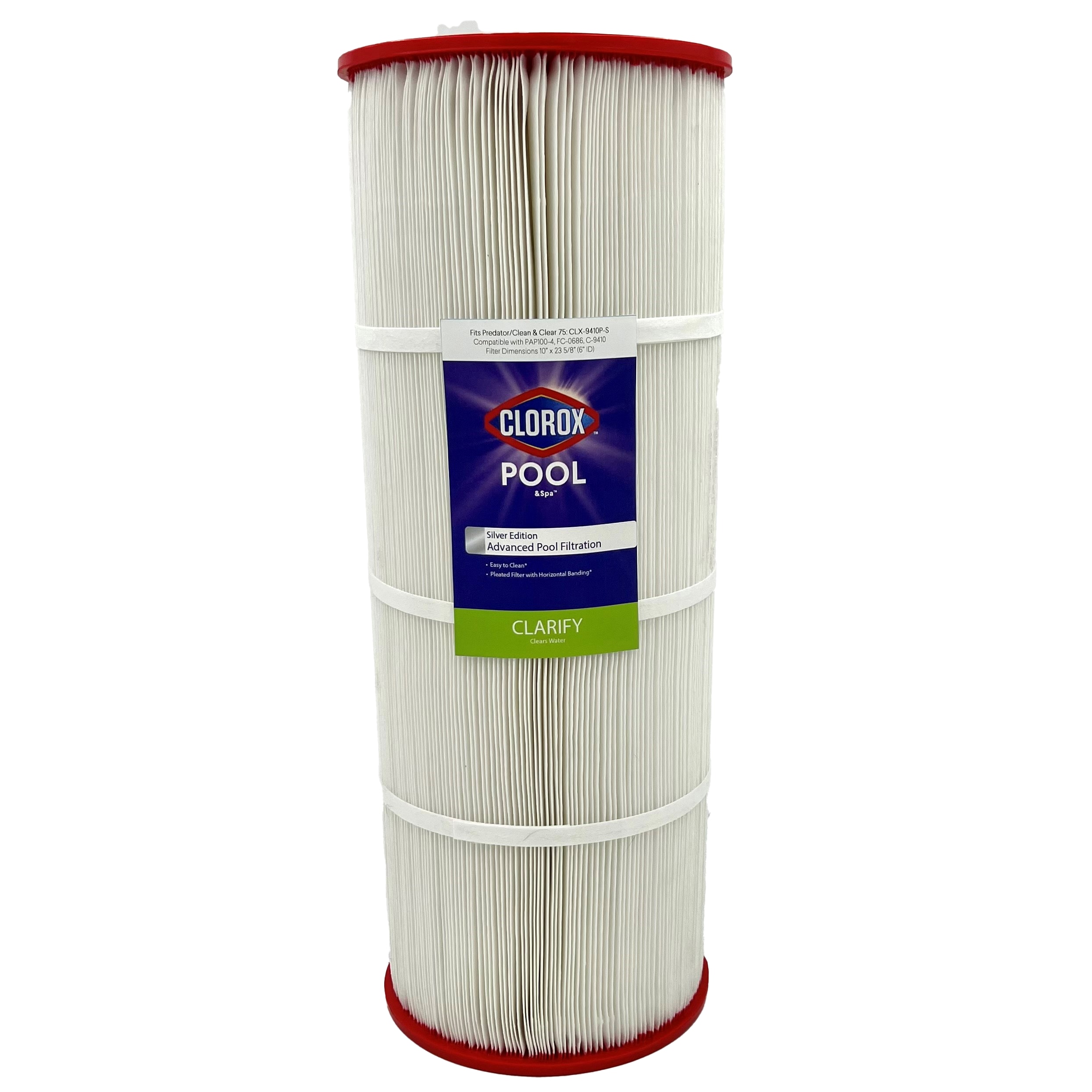 Clorox CLX-9410P-S Silver Edition 100-sq ft Polyester Pool Filter and Skimmer System