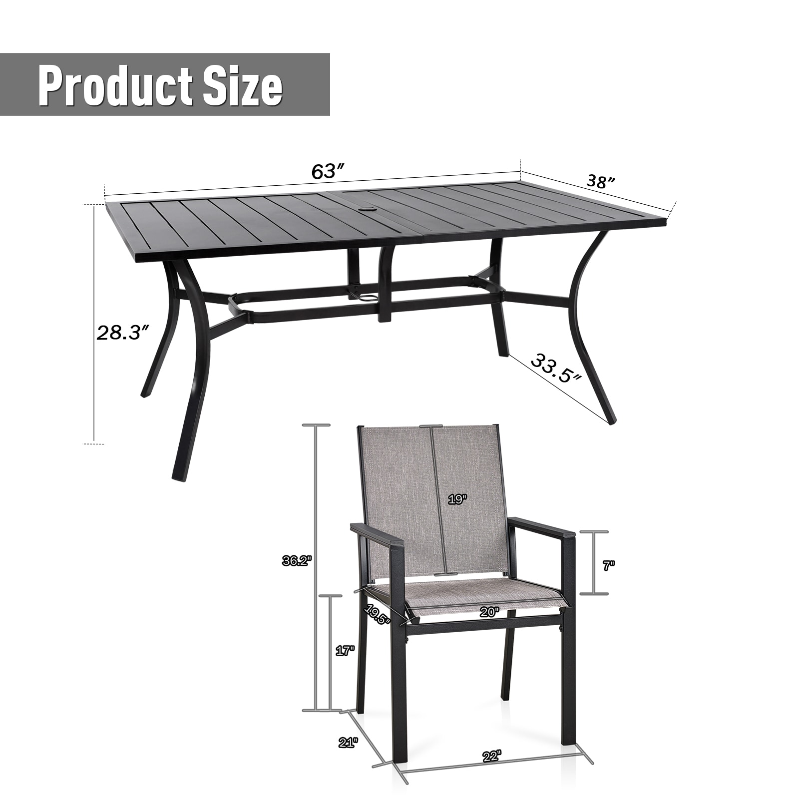 Mondawe MD-070-190 Patio-Dining-Sets - View #7