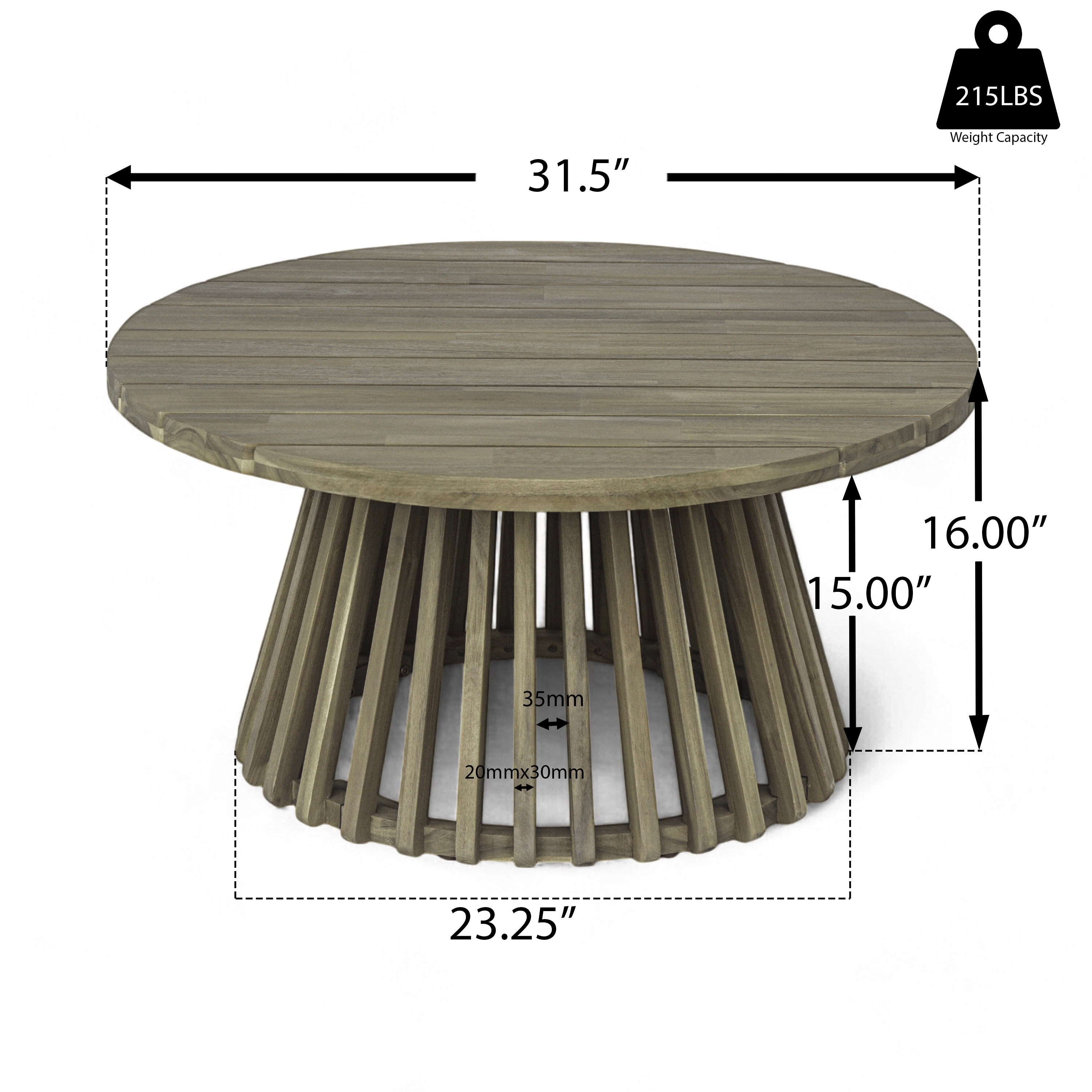 ToolCat LS1-54-HW Patio-Tables - View #3
