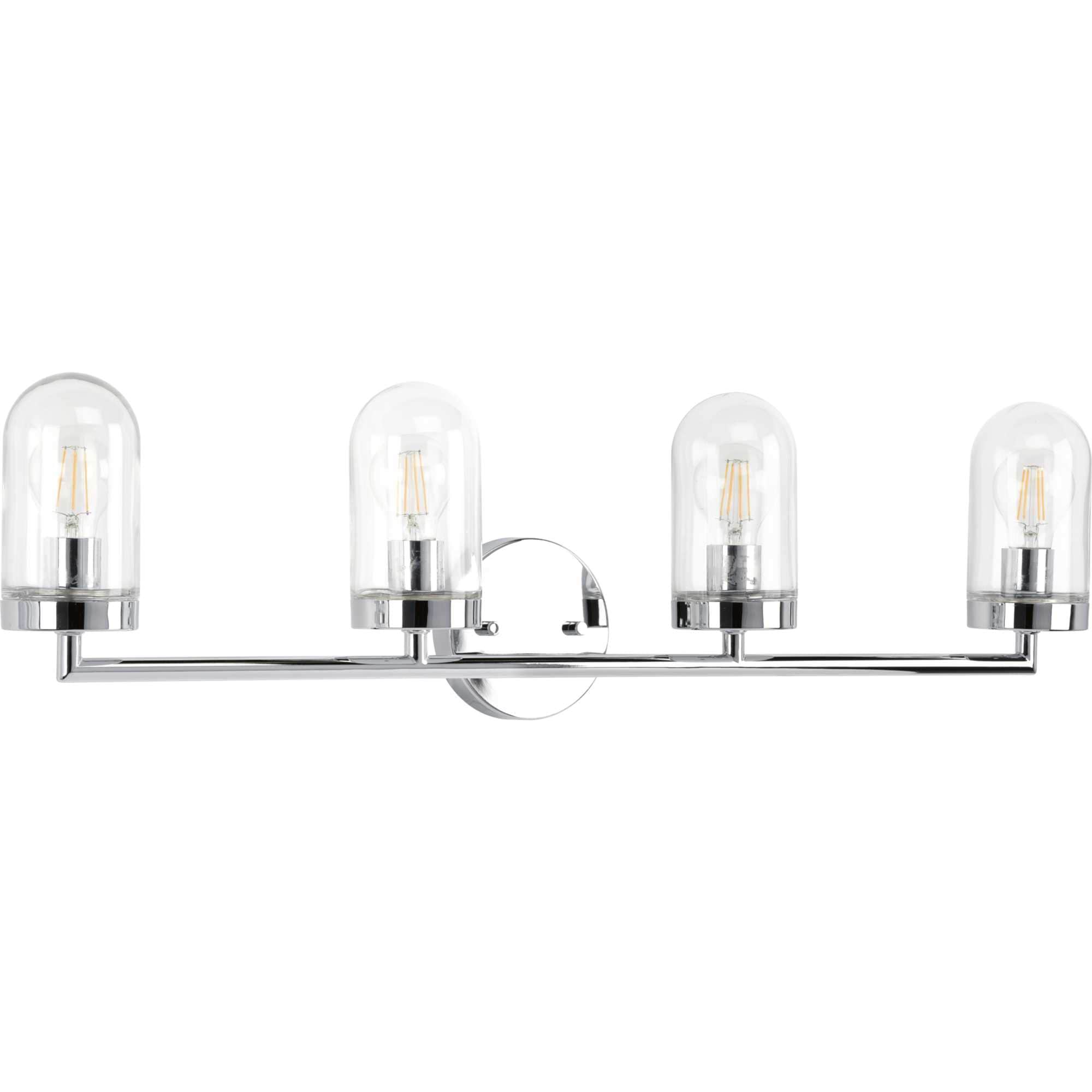 Progress Lighting P300177-015 Signal 33.5-in 4 -Light Polished Chrome Coastal Vanity light