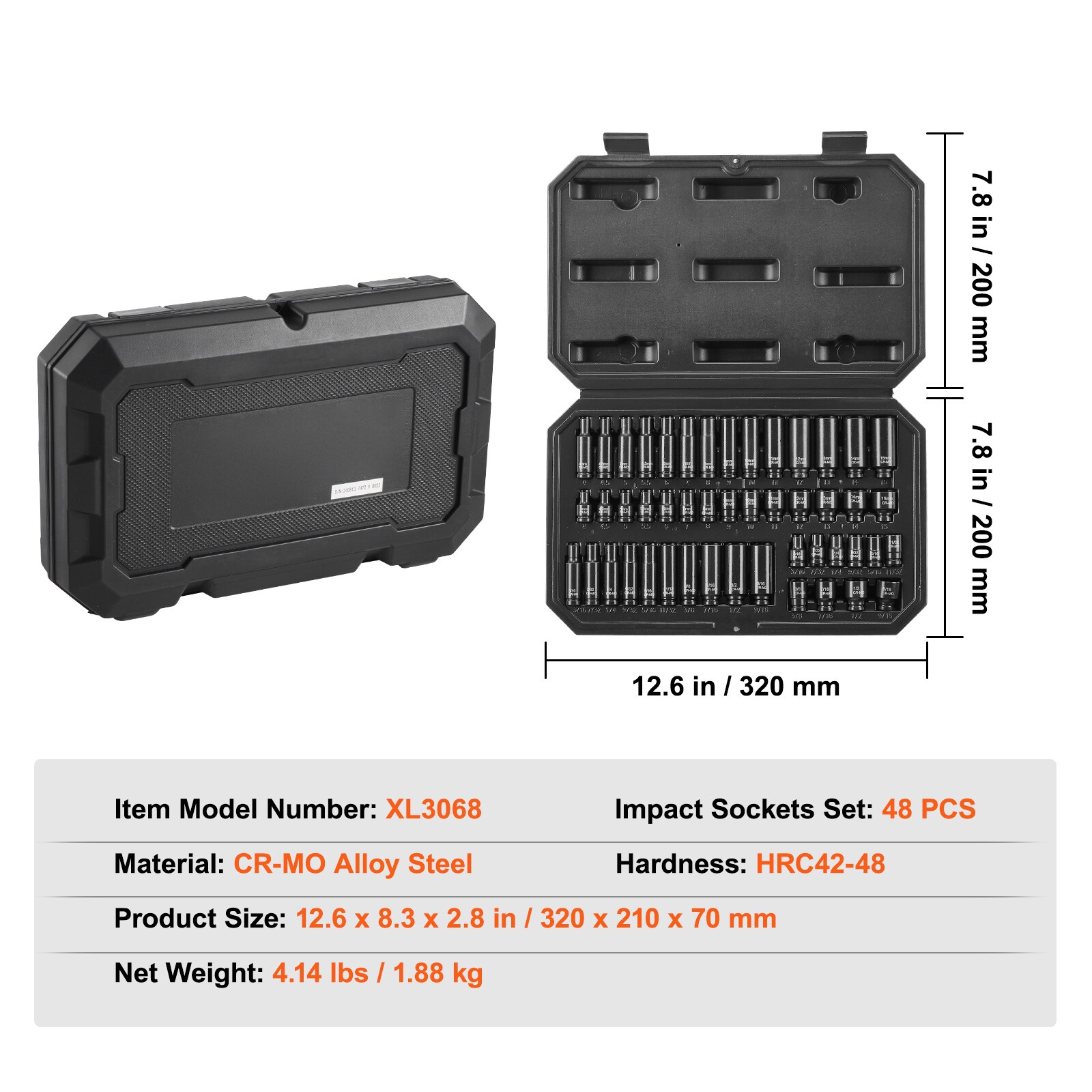 VEVOR SCCJTTZJ1CRM06159V0 Impact-Socket-Sets - View #7