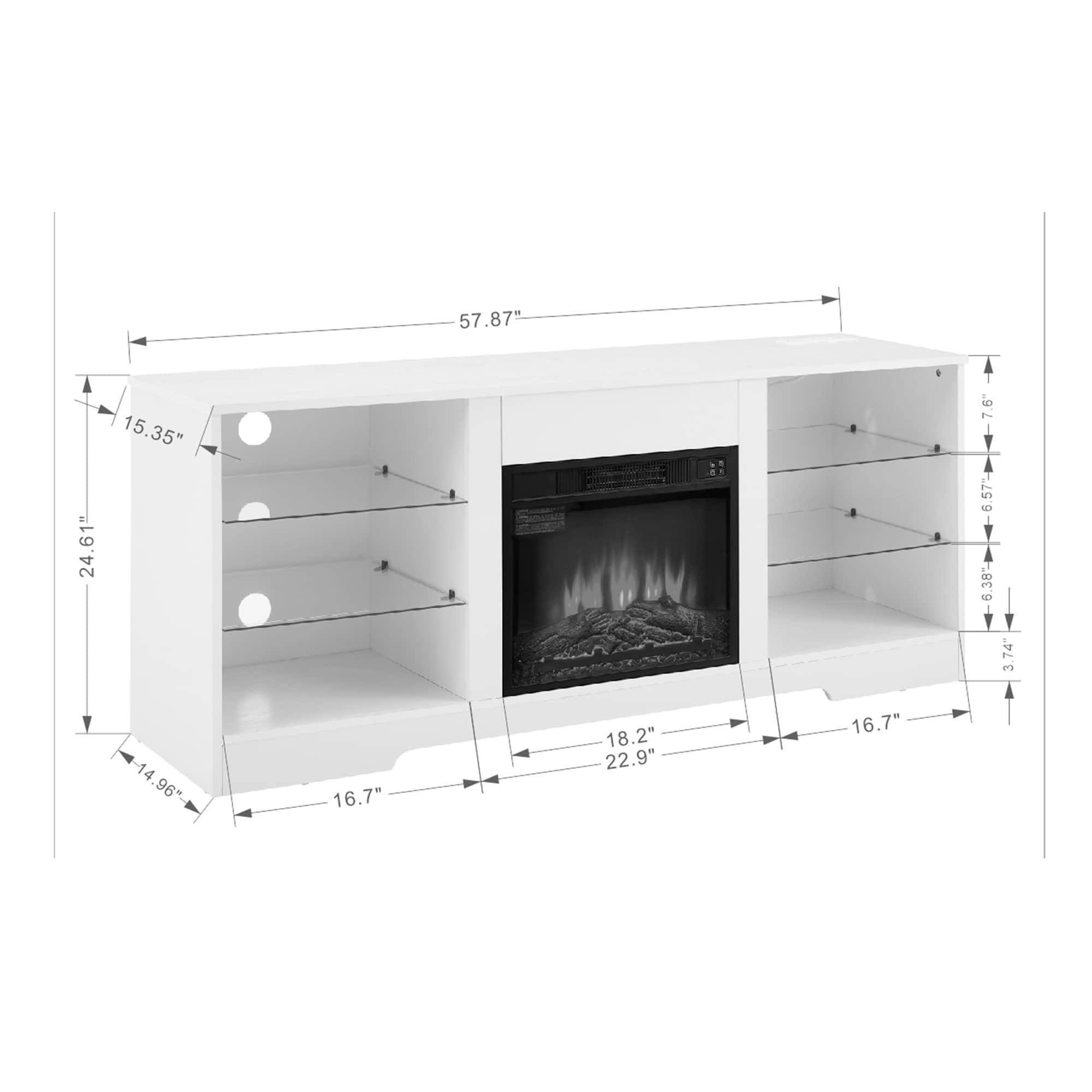 SINOFURN SYC160002LG Electric-Fireplaces - View #3
