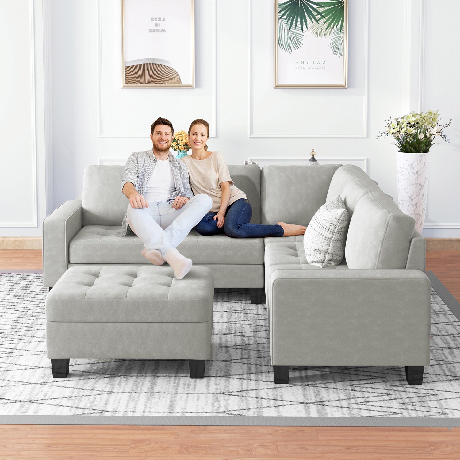 SINOFURN SYA370099GY Sofas-Loveseats - View #19
