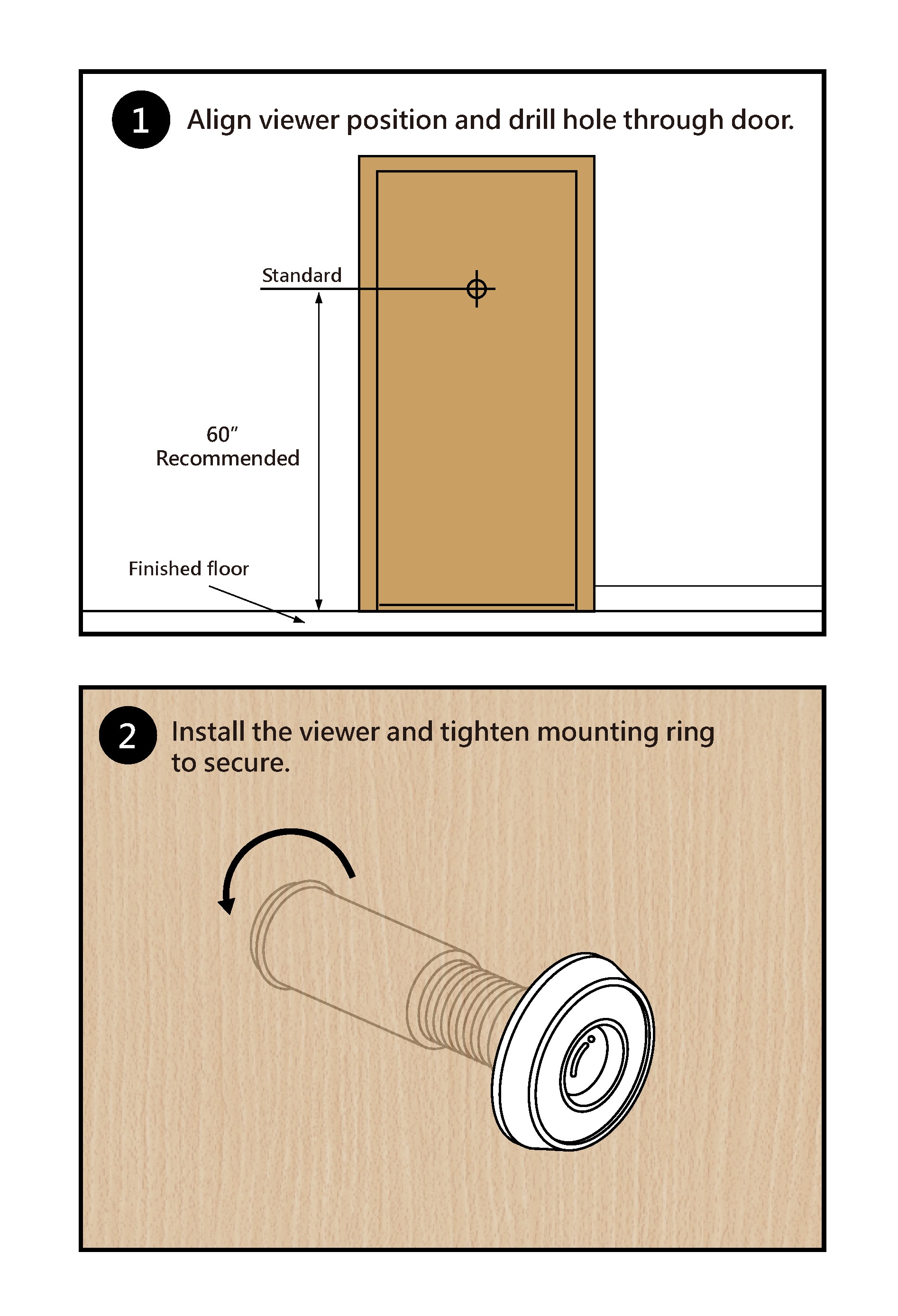 RELIABILT 1.03-in Diameter 200-Degree View Oil-Rubbed Bronze Door ...