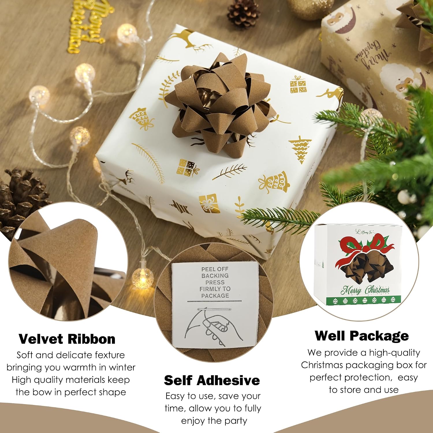LIBONGTA C-AM-B0FJXMBV1K Decorative-Bows-Ribbon - View #4