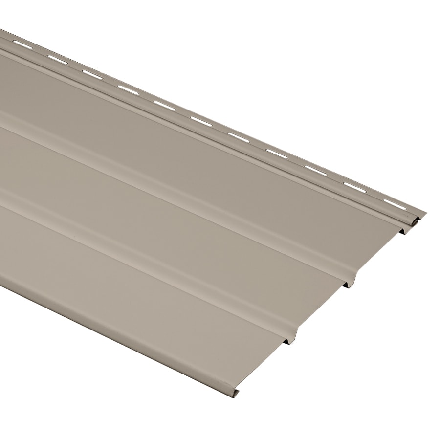 Georgia-Pacific 423806B 12-in x 144-in Clay/Pebble Smooth Vinyl Solid Soffit