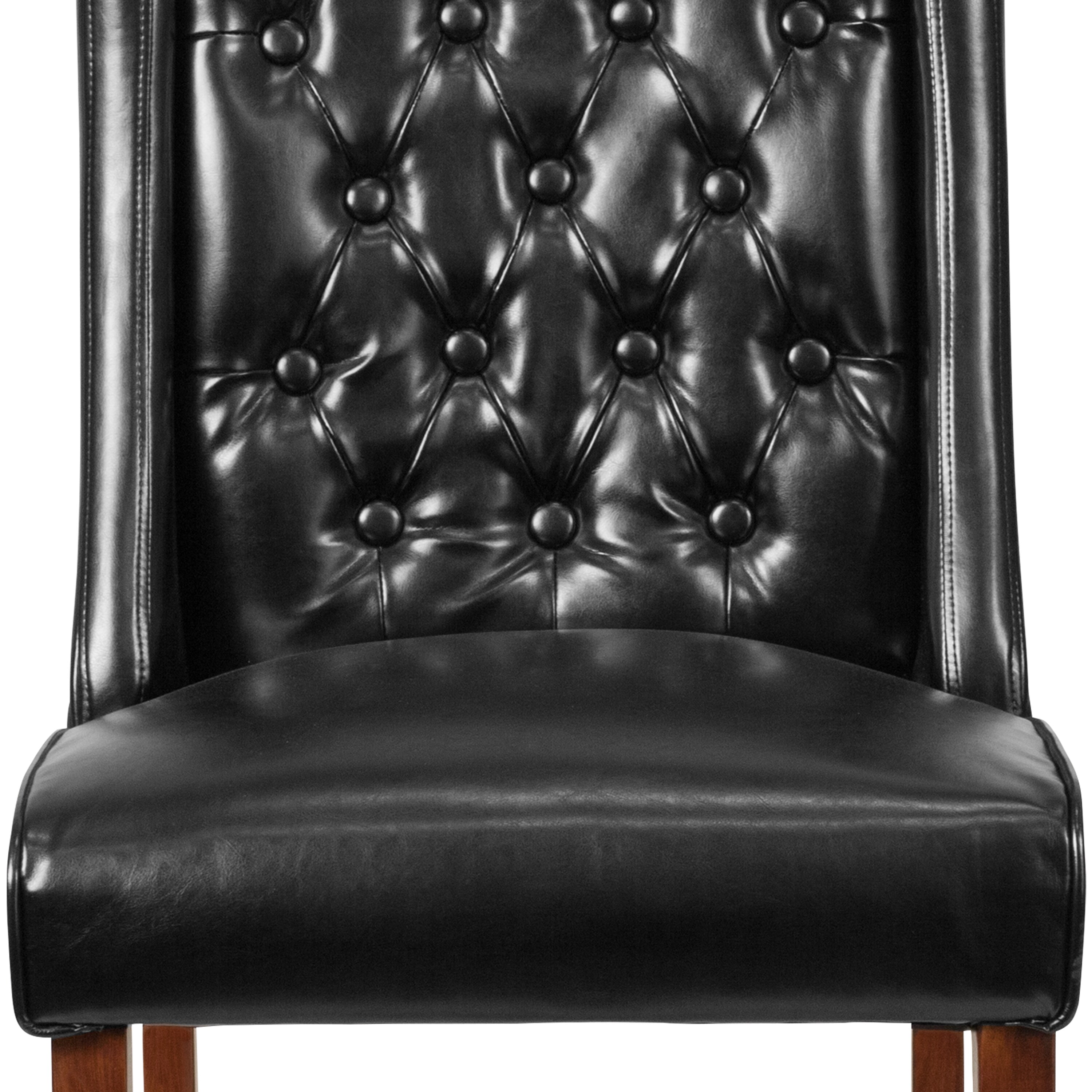 Preston black discount faux leather recliner