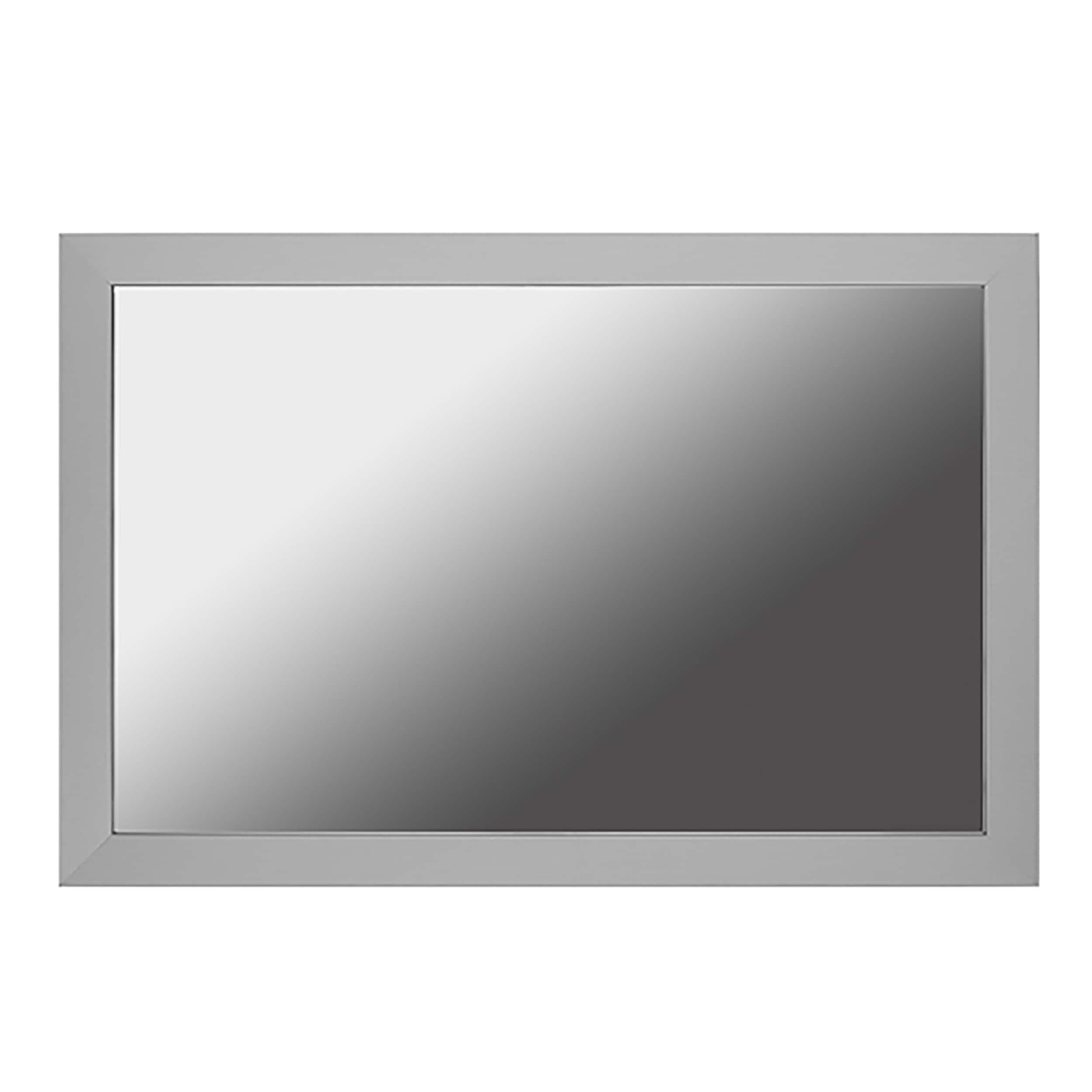 Gardner Glass Products 15021 30-in W x 42-in H Satin Nickel Mdf Modern/Contemporary Mirror Frame Kit (Hardware Included