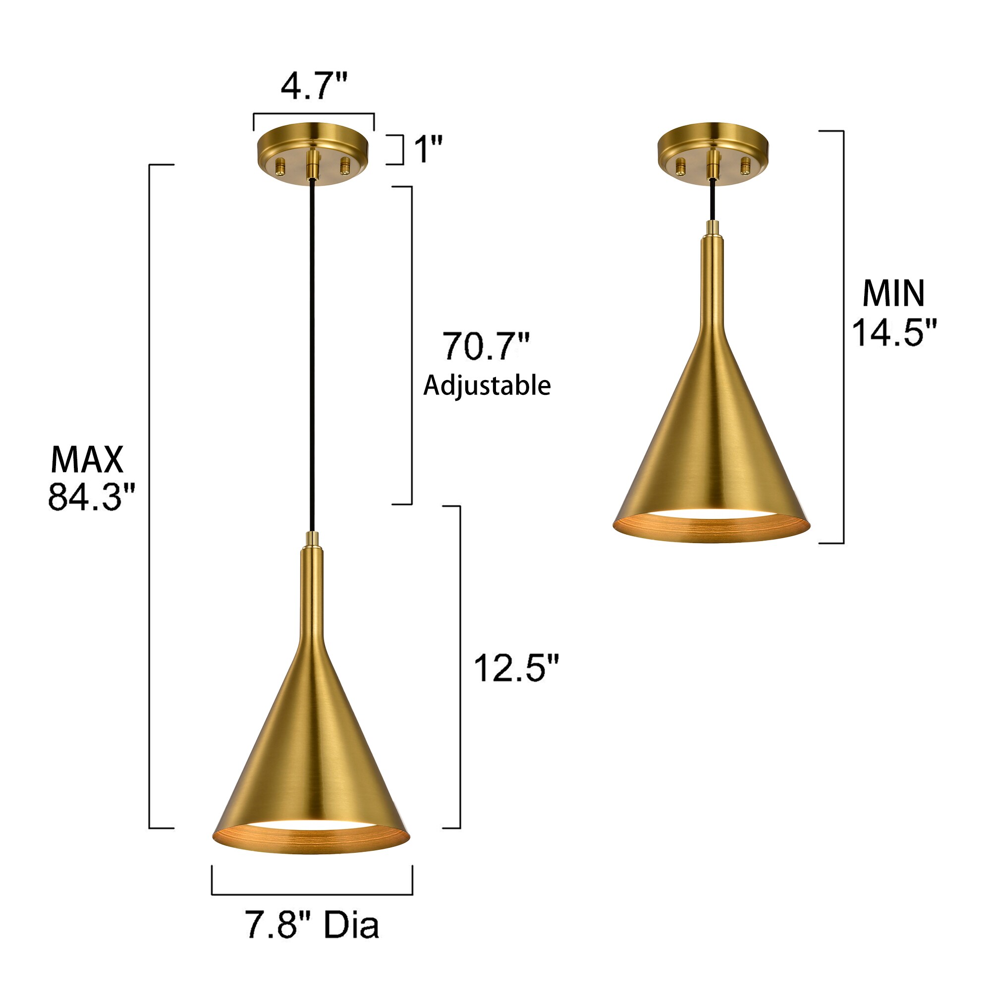 Edvivi EPJ3708GD Pendant-Lights - View #6