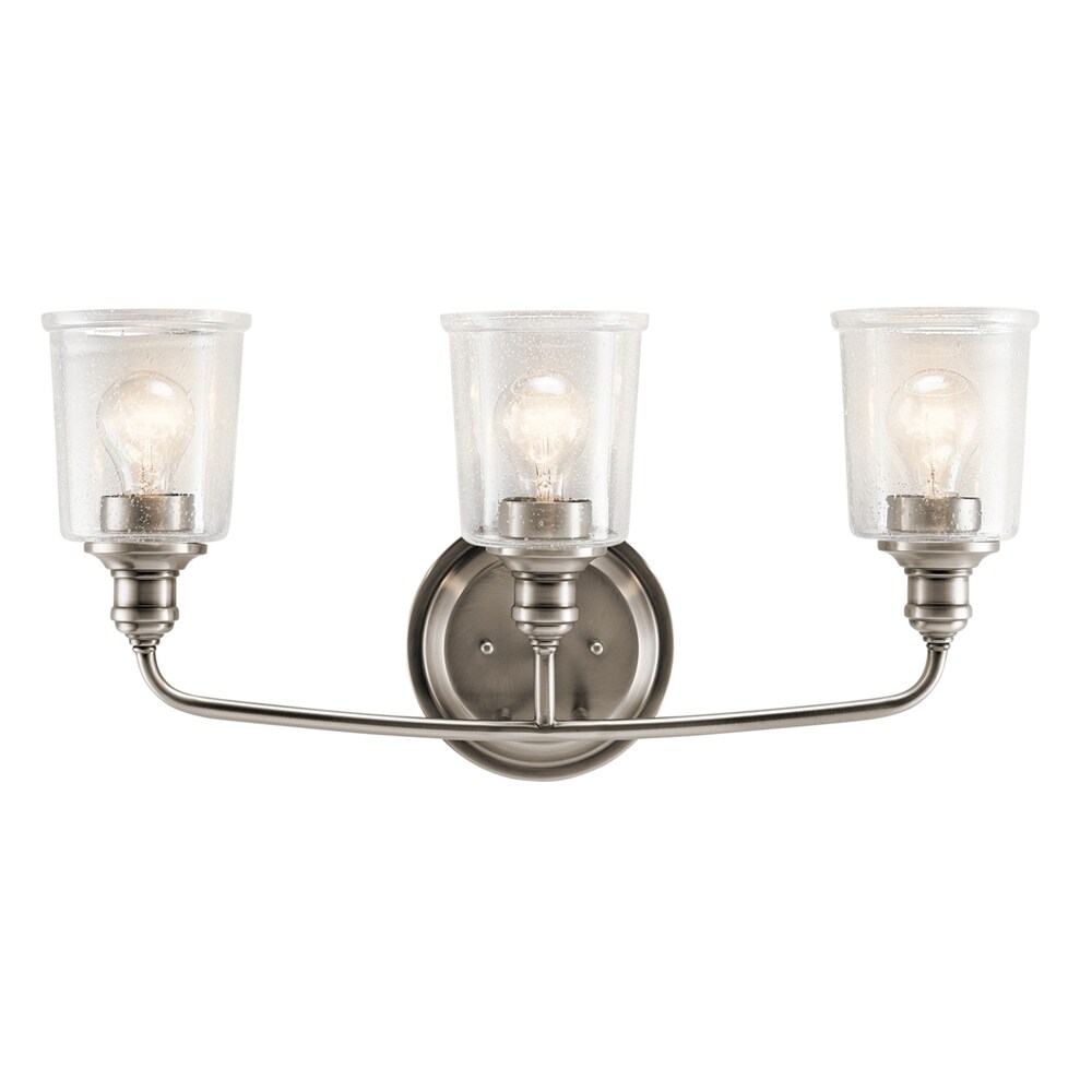 Kichler 45747CLP Waverly 24-in 3-Light Classic Pewter Transitional Vanity Light Bar