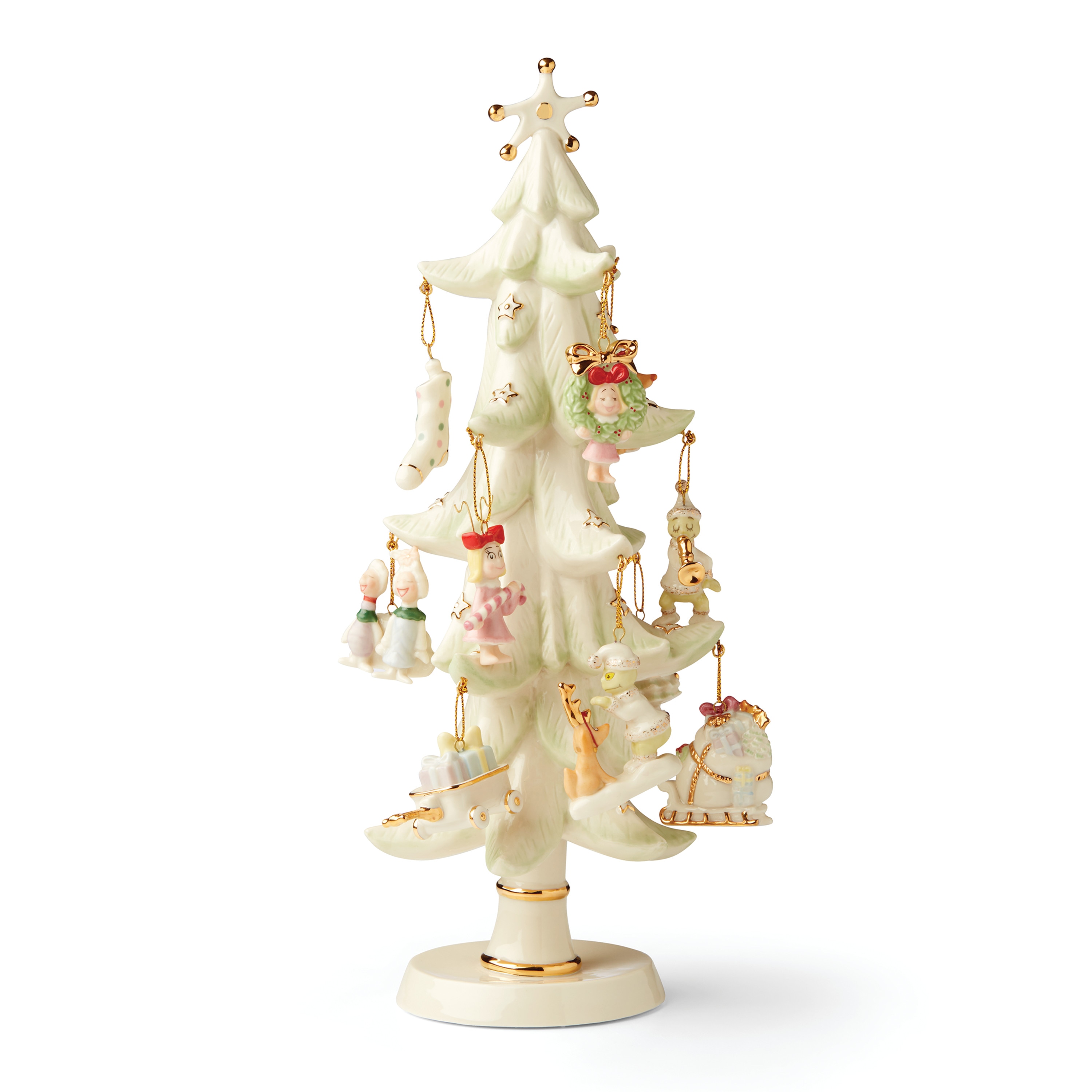 LENOX 6216816 12.6-Inches Merry Grinchmas Figurine Dr. Seuss The Grinch Christmas tree(s) 13 -Pack Christmas Decor