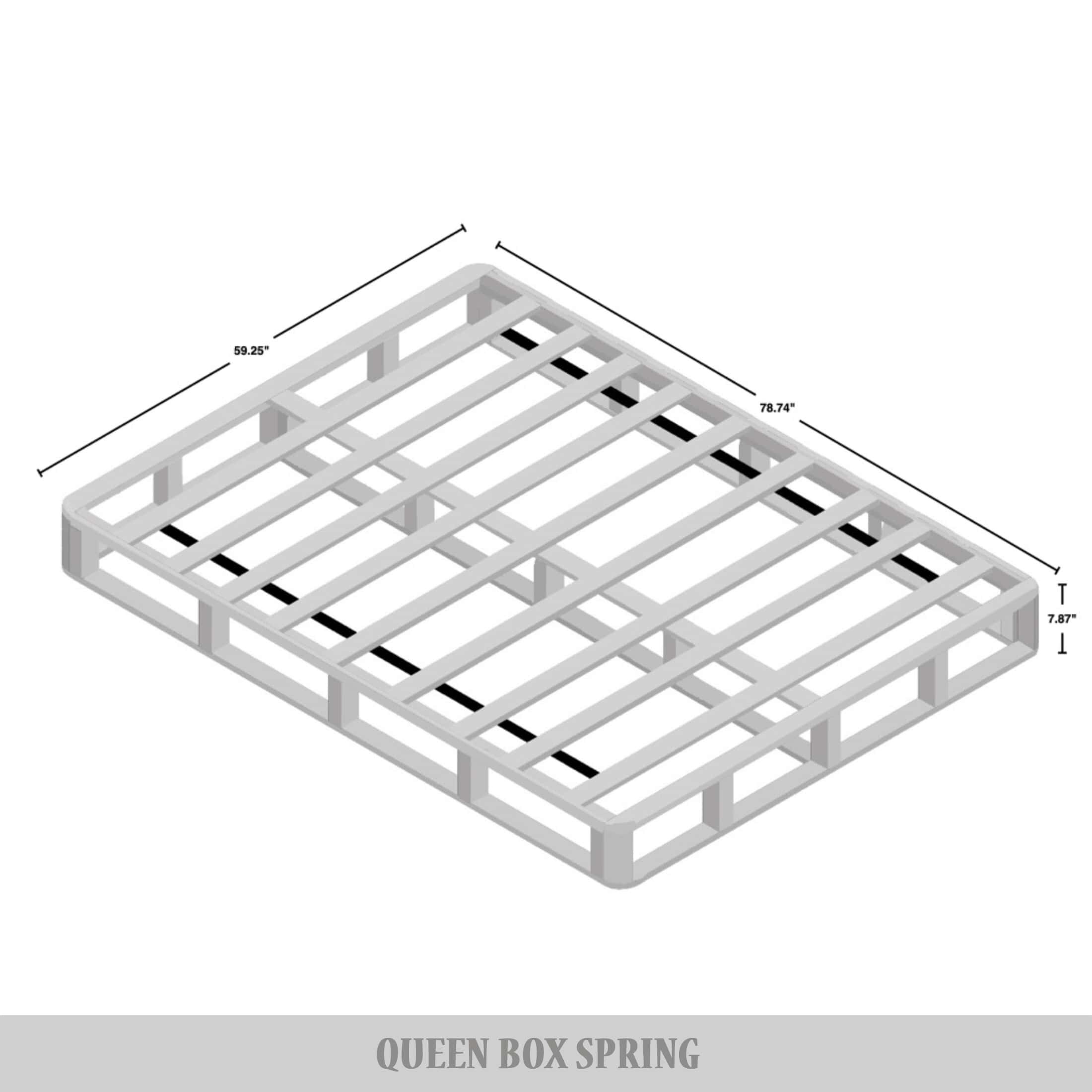ChaletPosh C002QBS-BK-LN Box-Springs - View #8