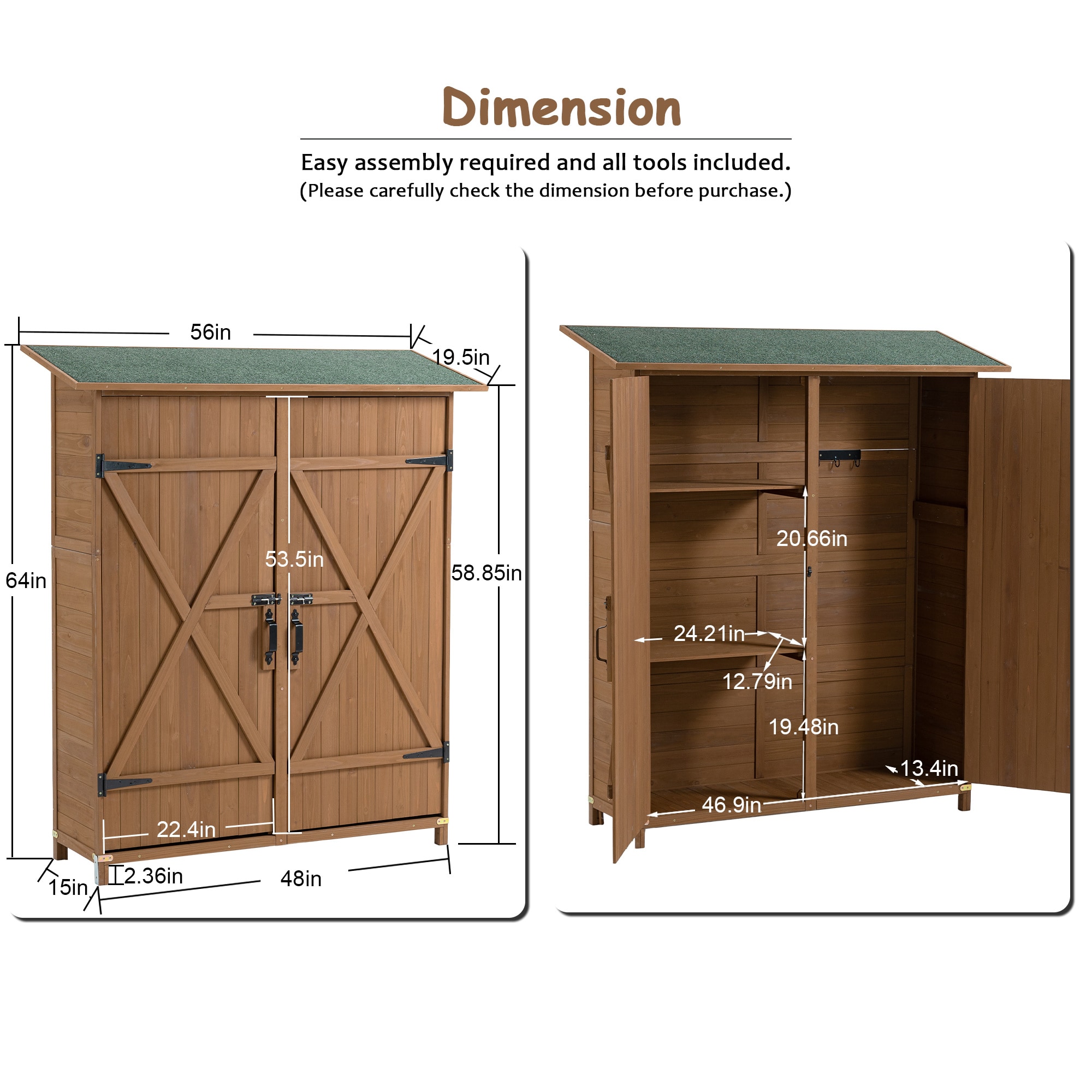 BABOOM BOM-S00026-OR Wood-Storage-Buildings - View #3