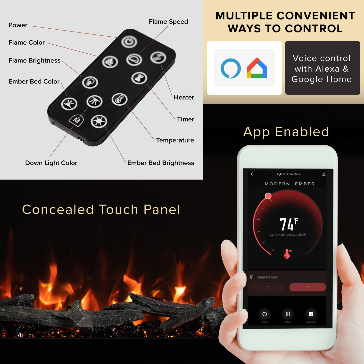 Modern Ember ME-HM50 Electric-Fireplaces - View #6