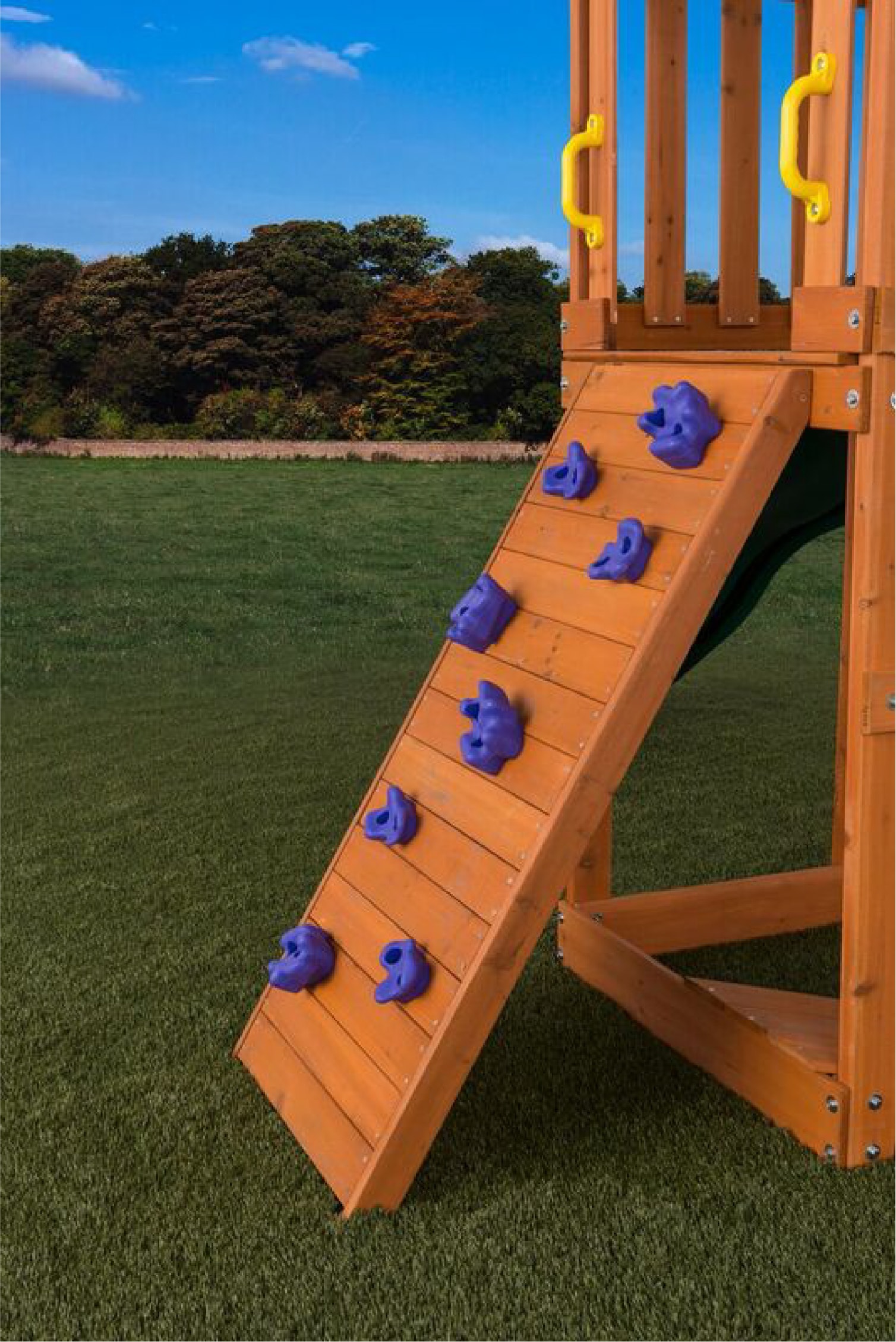 Creative Cedar Designs Timber Valley Wooden Playset- Purple Accessories ...