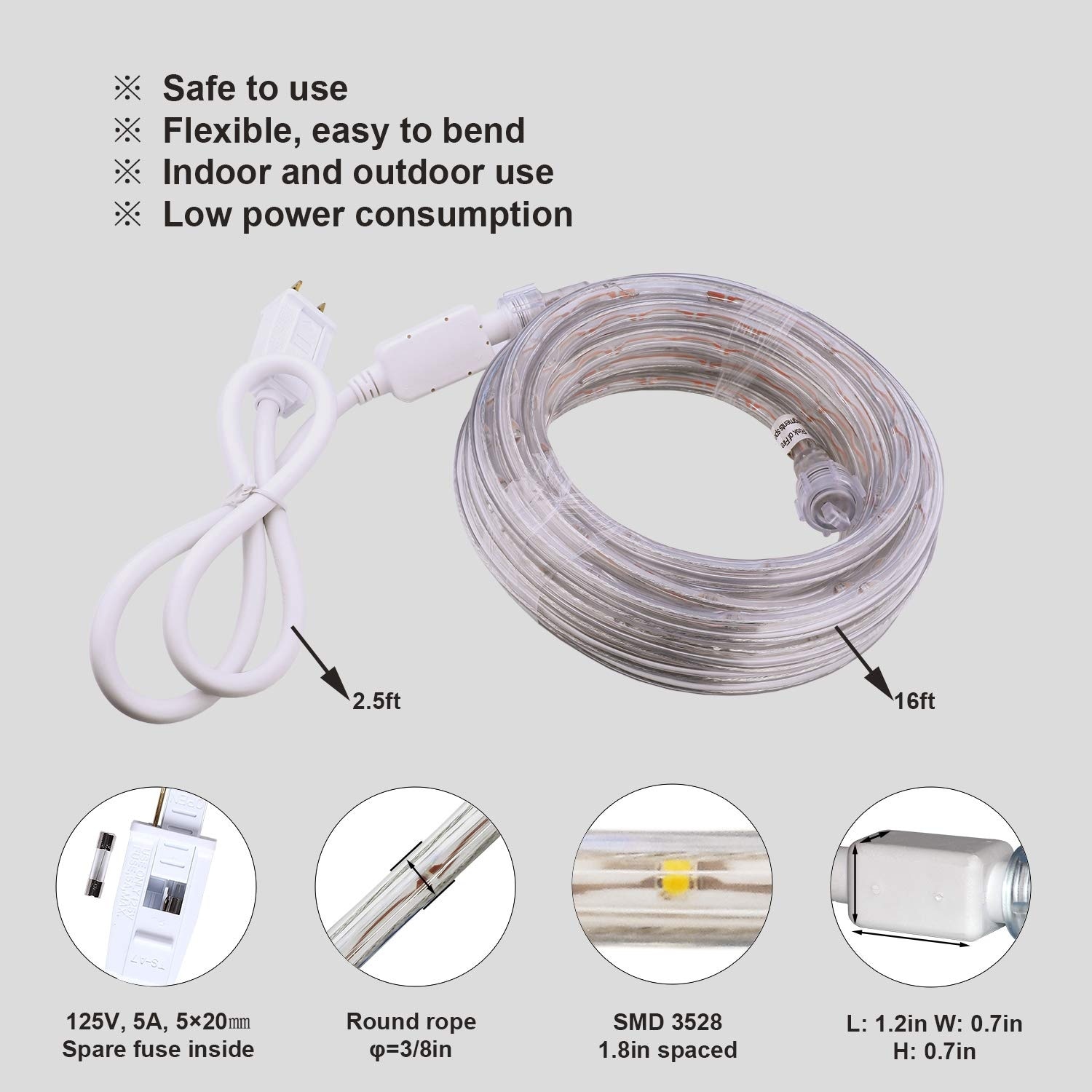 AOIZGMY L05AZ10055 Rope-Lights - View #3