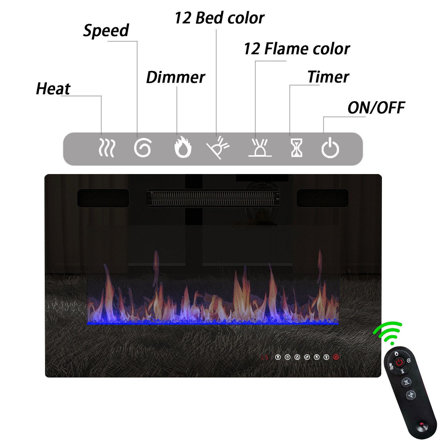 FUFU&GAGA KF020305-01+309 Electric-Fireplaces - View #11