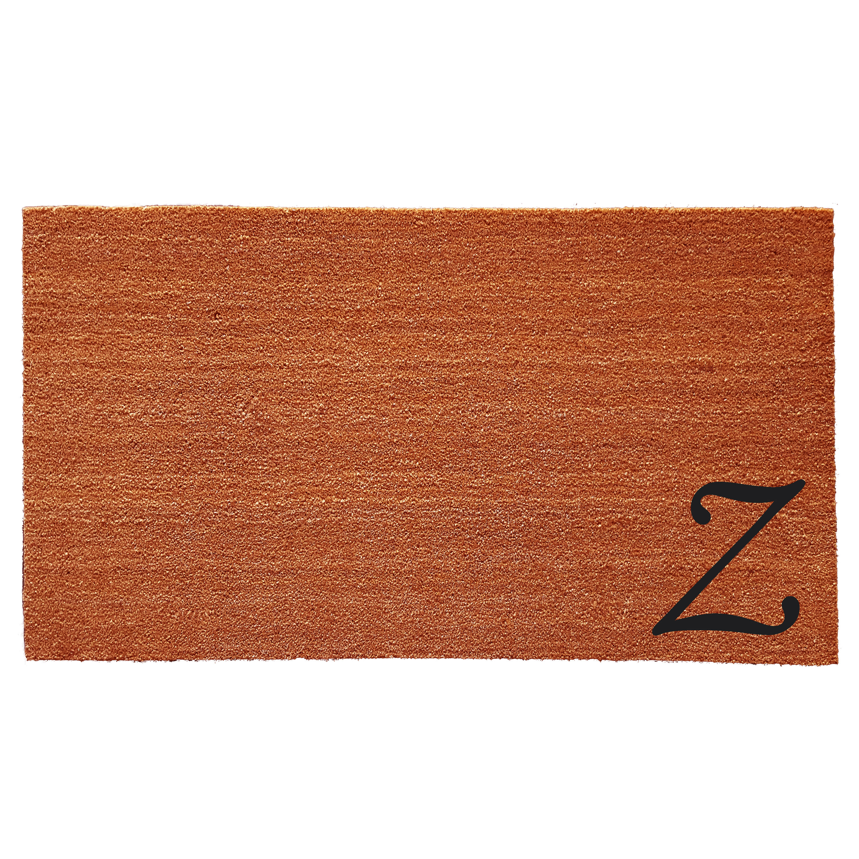 Callowaymills 153621830Z 1-ft x 2-ft Natural/Black Coir/Vinyl Rectangular Indoor or outdoor Decorative Door mat