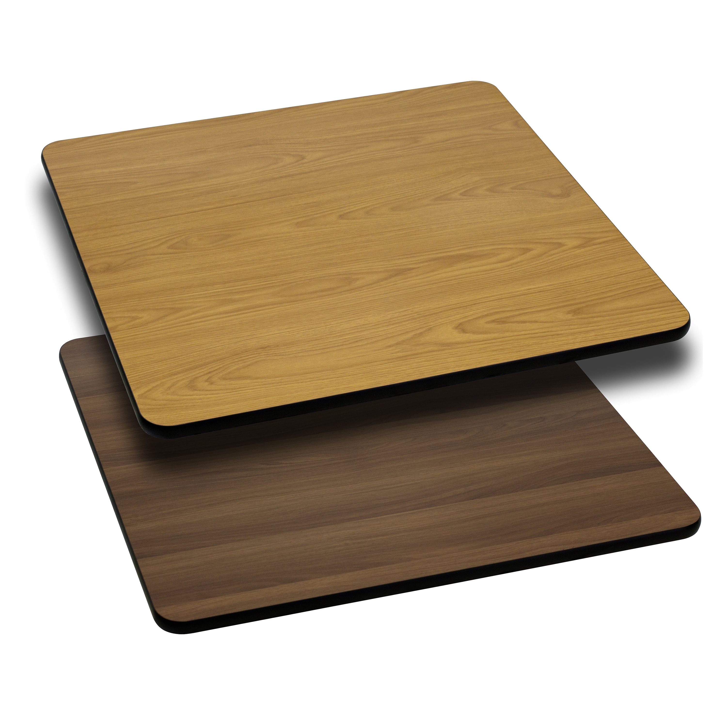 Flash Furniture 847254008495 Glenbrook 30-in Square Table Top with Natural or Walnut Reversible Laminate Top
