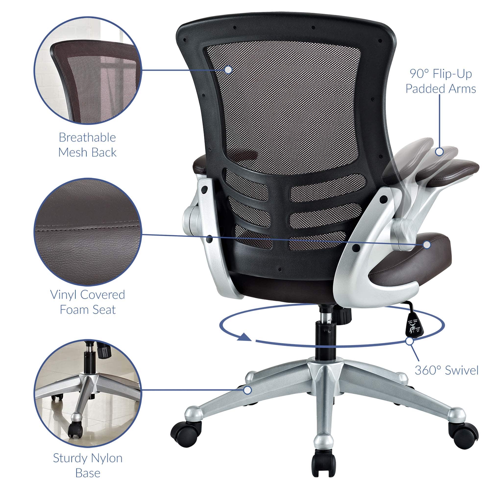 Modway EEI-210-BRN Office-Chairs - View #2