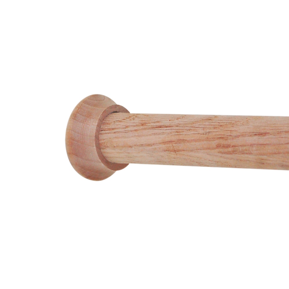 Woodgrain Distribution 1-1/4x10' Wood Closet Rod