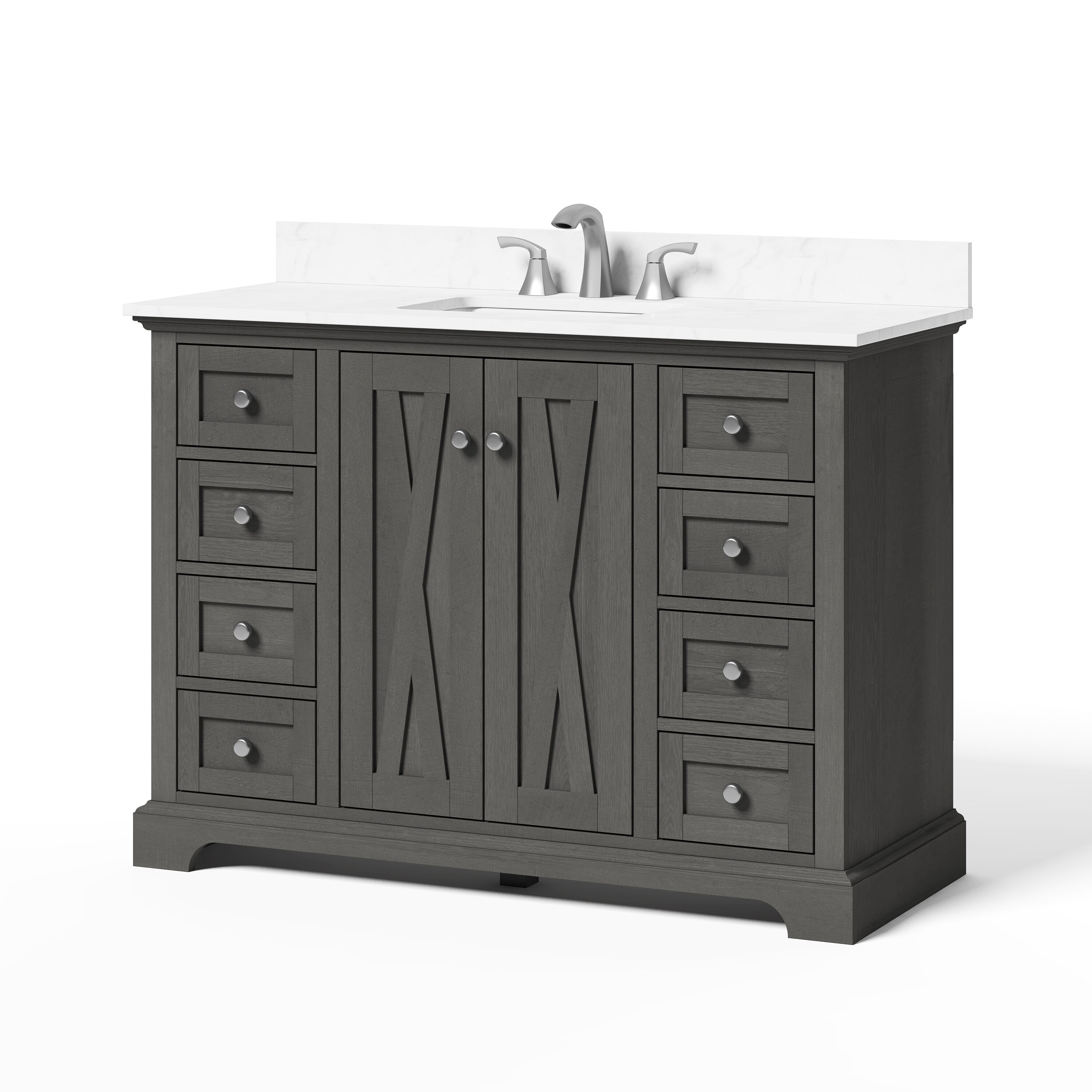 allen + roth LWSJ48VBR Bath-Vanity-Combo - View #7