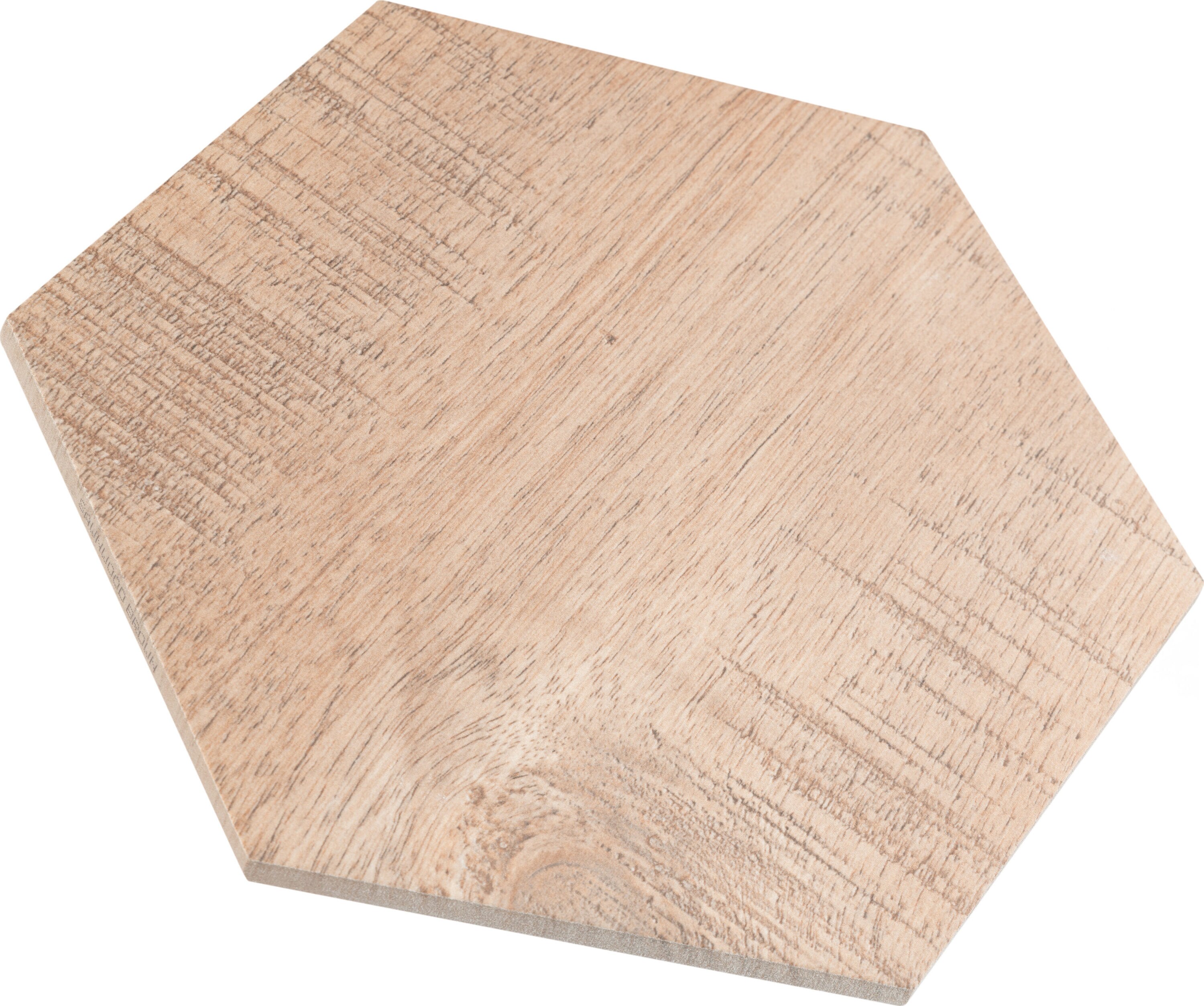 Sawnwood Brown Hexagon Porcelain Wood Look Tile