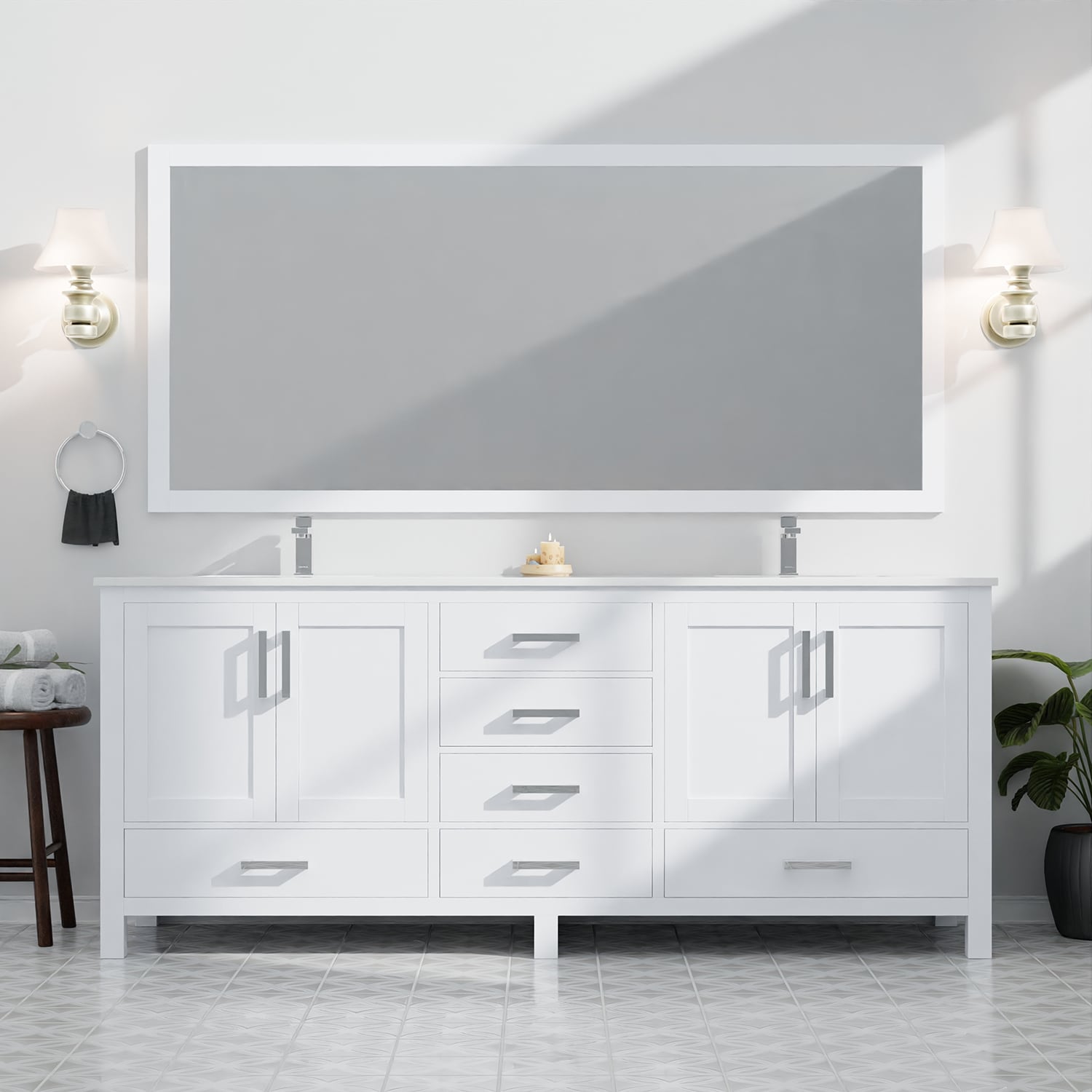 Lexora LJ342284DAWQM34 Bath-Vanity-Combo - View #12