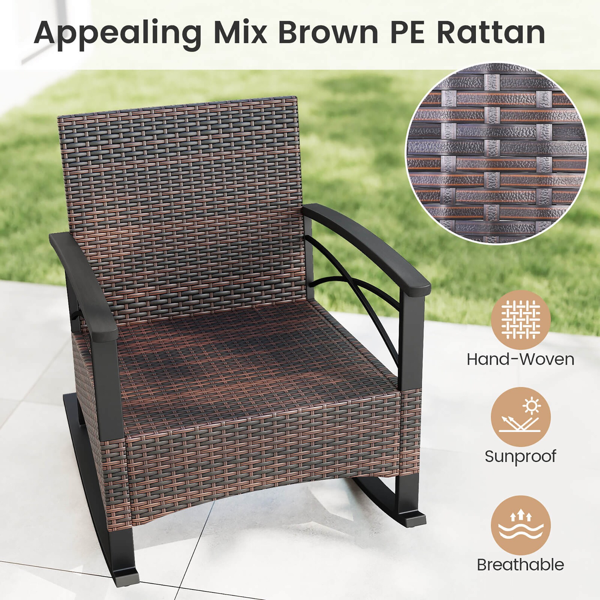 Costway HCST11822 Patio-Chairs - View #7