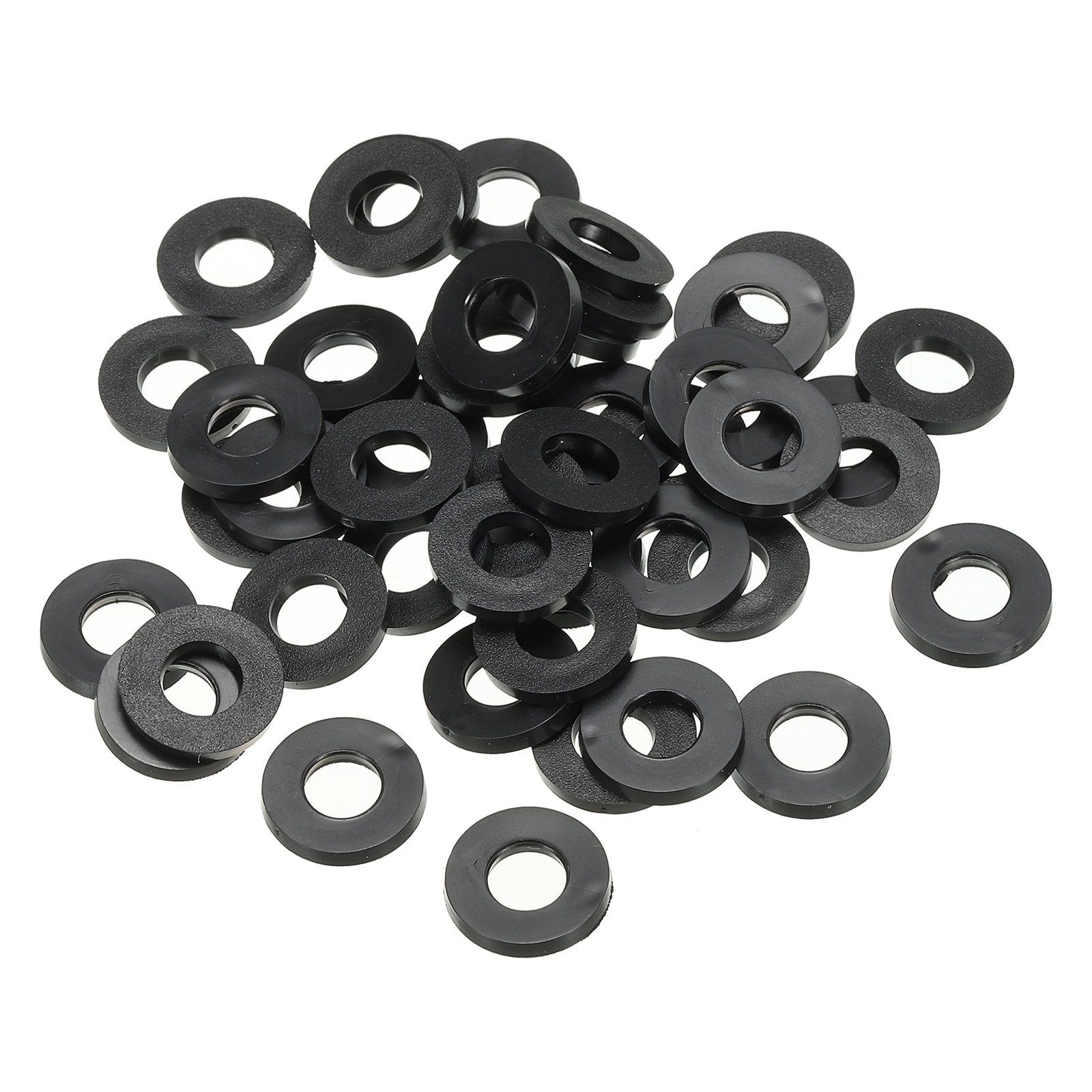 PATIKIL M8 Rubber Flat Washer 100pcs 8mm ID 16mm OD 2.2mm Thick Sealing Spacer Gasket Ring for Faucet Pipe Water Hose Fastener Bolt Black #S26081102UX3898