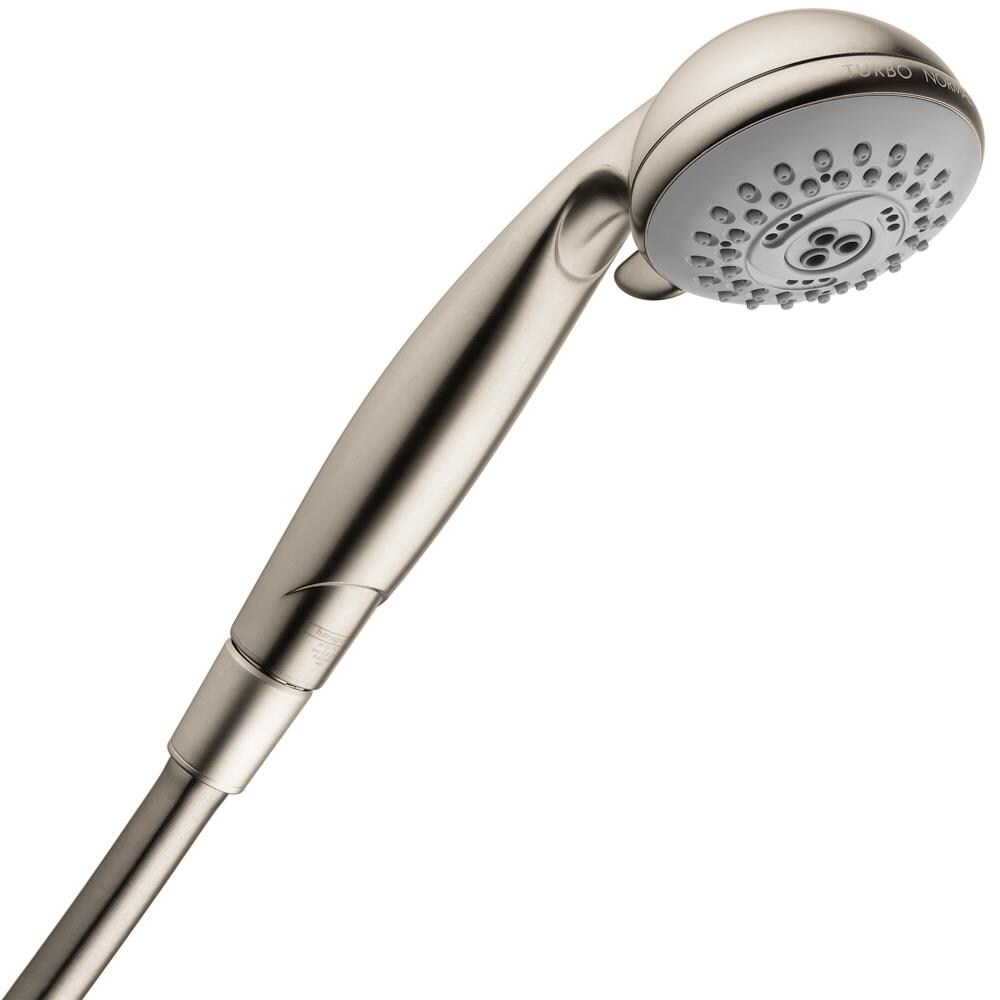 Hansgrohe HG Shower Brushed Nickel 3-Spray Handheld Shower 2.5-GPM (9.5 ...