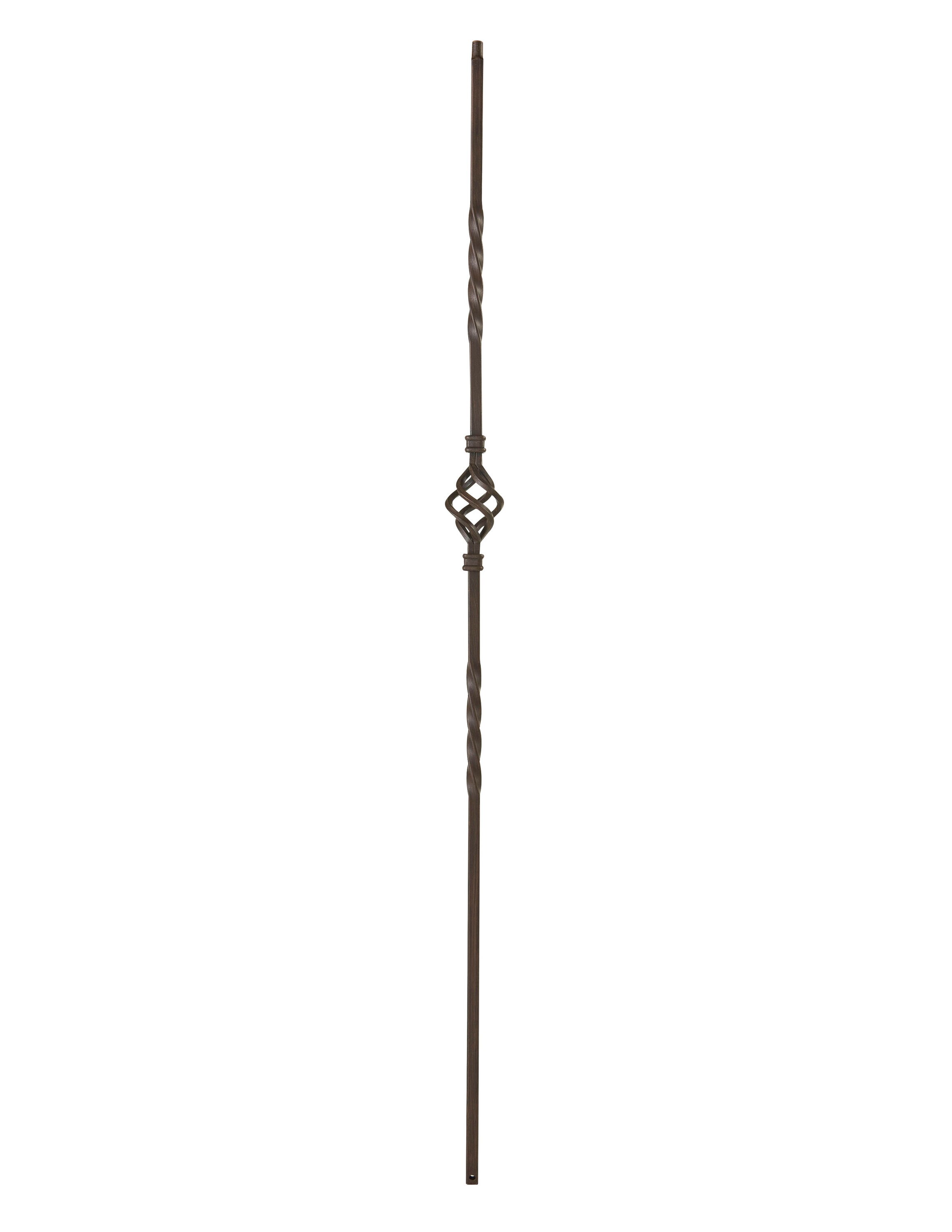 Crown Heritage 4583121RB44 44-in x 2.375-in Classic Oil Rubbed Bronze Aluminum Pin Top Stair Baluster