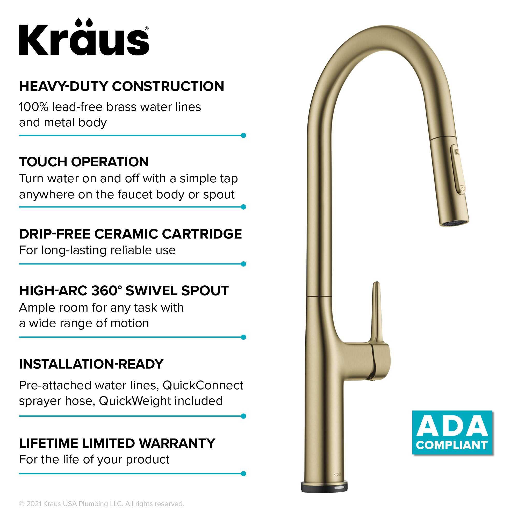 Kraus KTF-3101BG Kitchen-Faucets - View #17