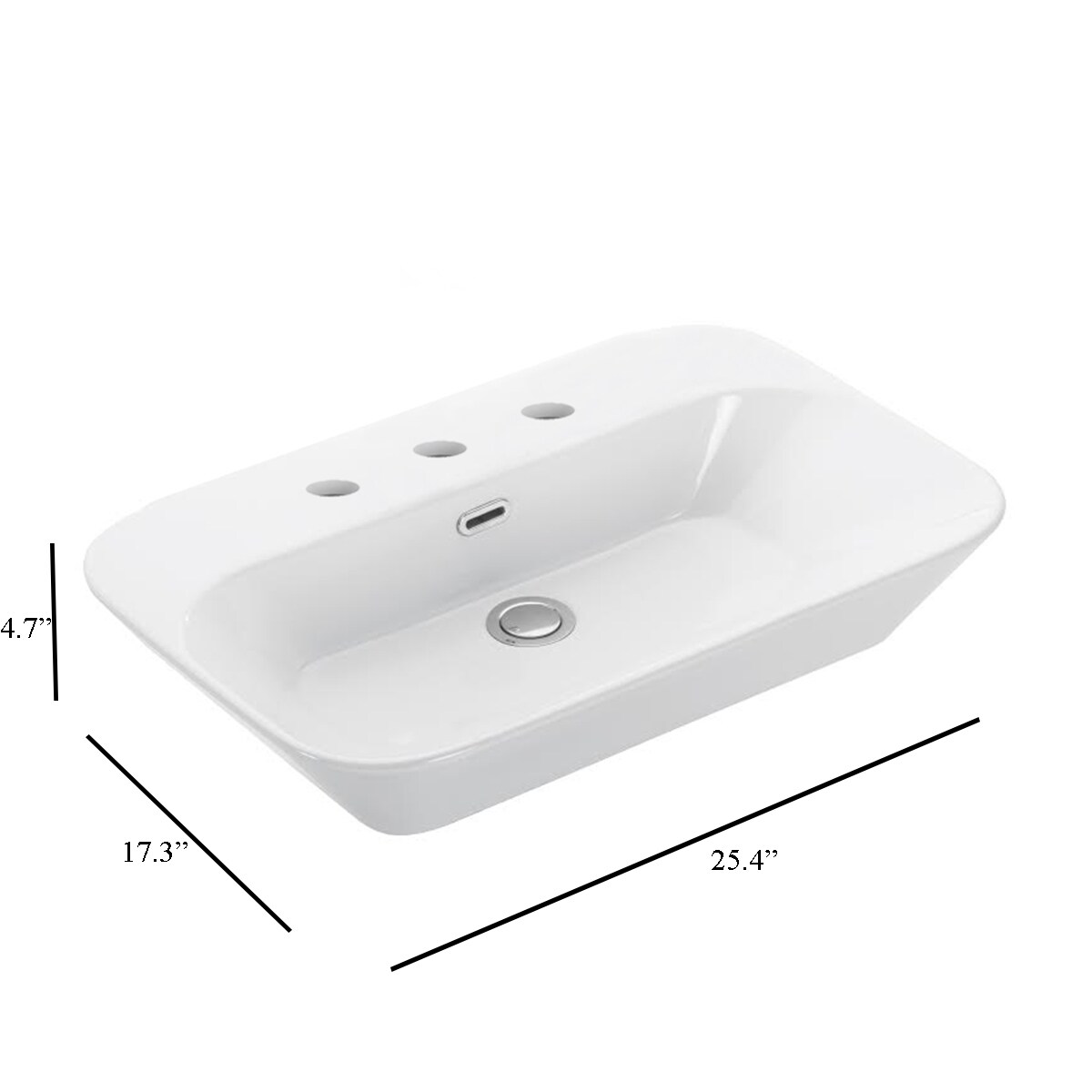 WS Bath Collections EDGE 4465.03 Bath-Sink - View #7