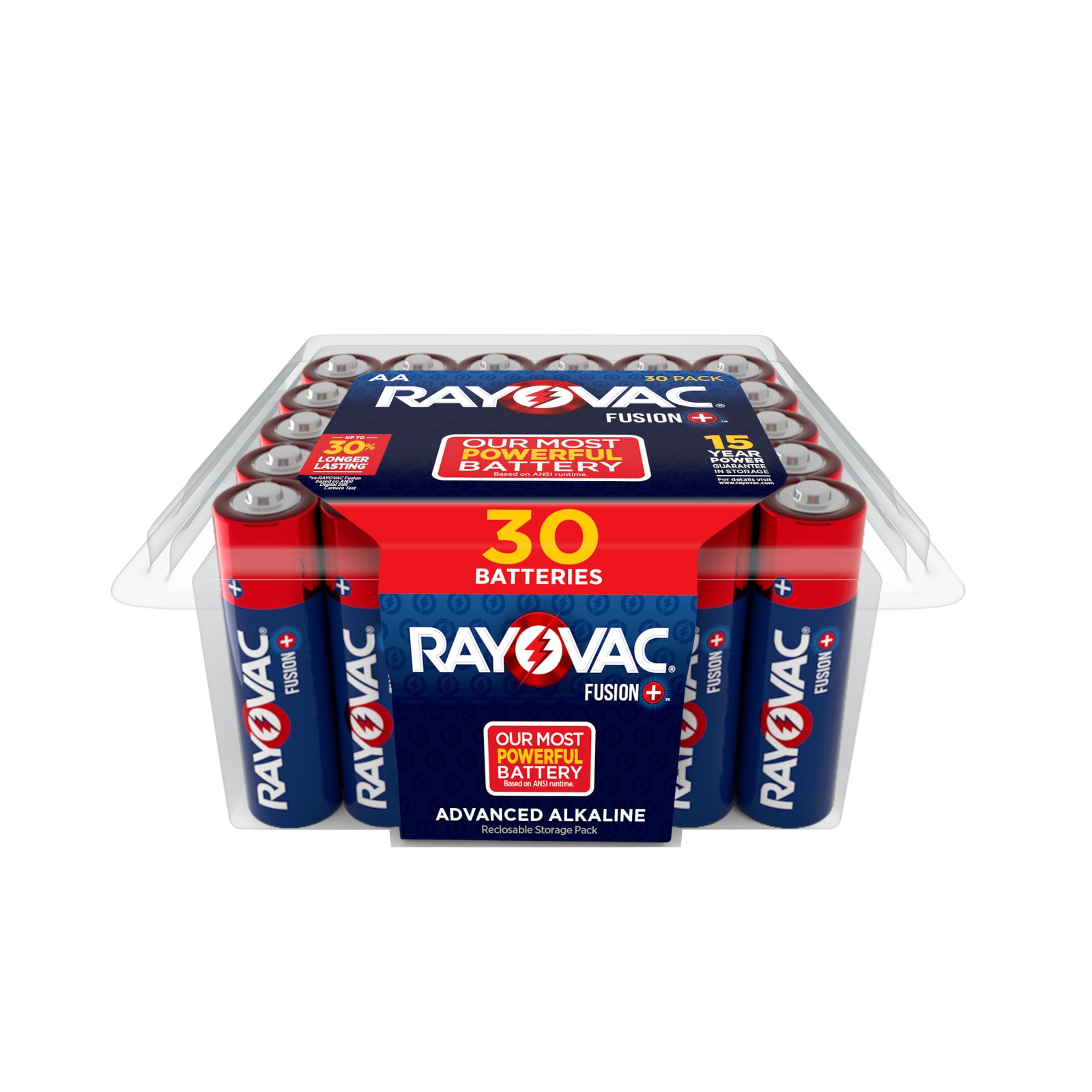 Rayovac Fusion Alkaline AA Batteries, Double A Batteries ( 30 -Pack) #815-30PPTFUSK