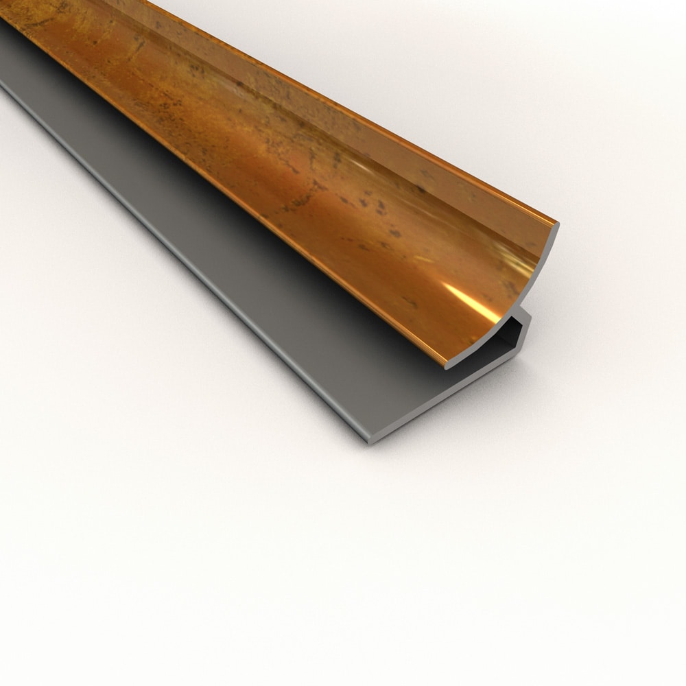 ACP 177-20 0.33-in W x 48-in L Muted Gold PVC Tile Edge Trim