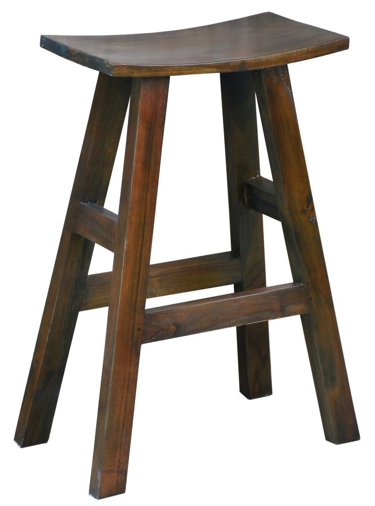 Sunset Trading CC-ACCTC20BS-OJ Shabby Chic Cottage Java Brown Bar Height Bar Stool