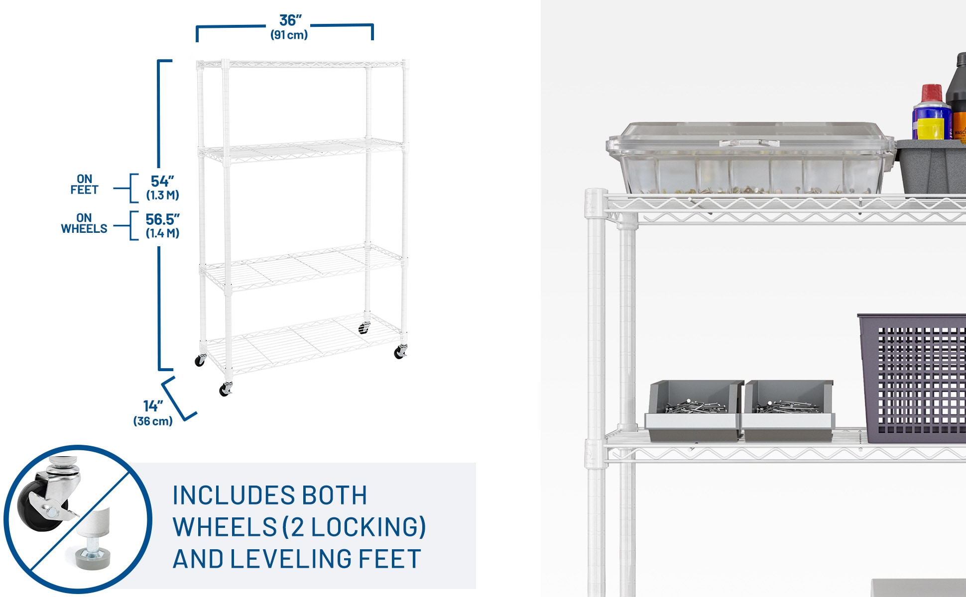 Seville Classics SHE15381B Free-Standing-Shelving - View #6