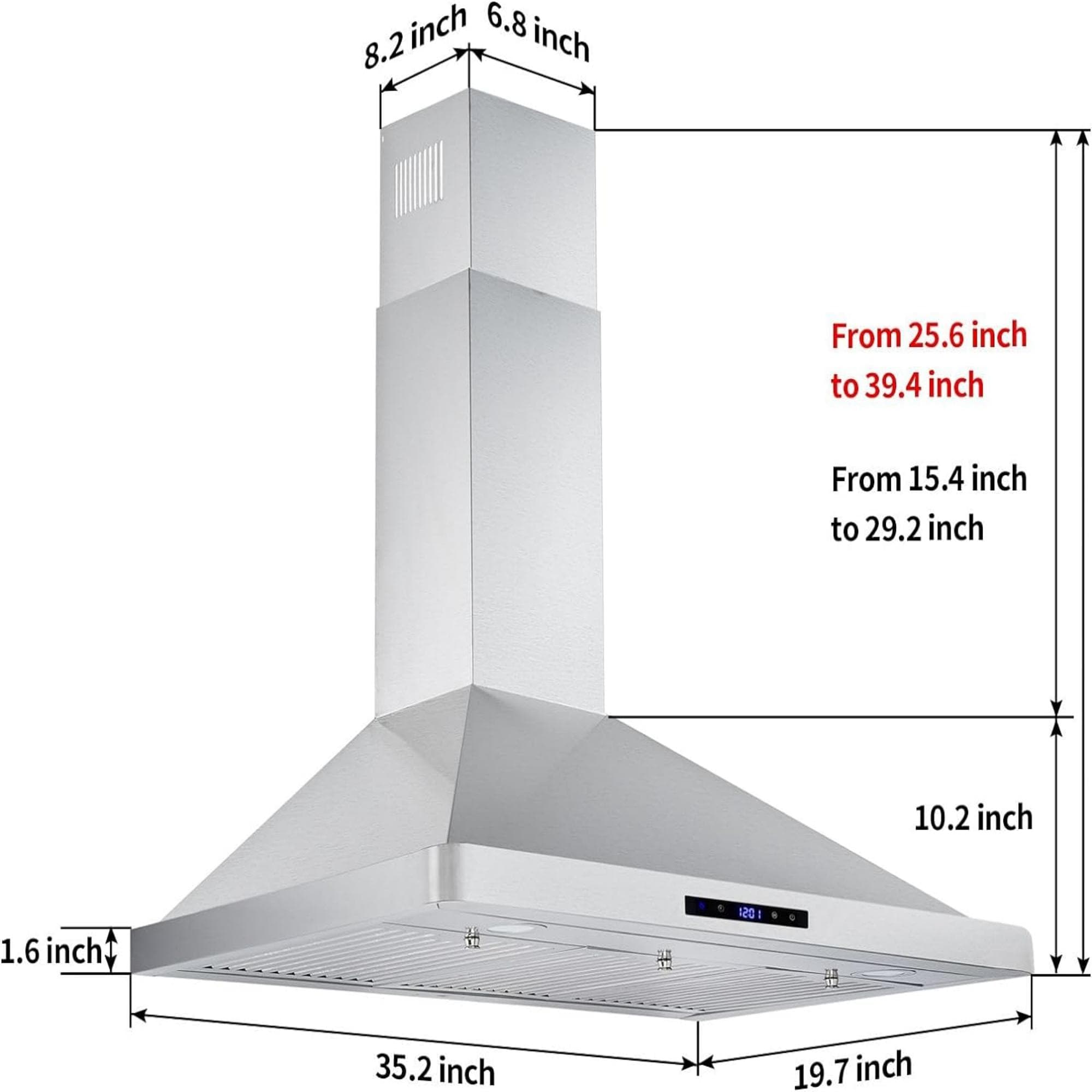 Tieasy SN1090 Wall-Mounted-Range-Hoods - View #6