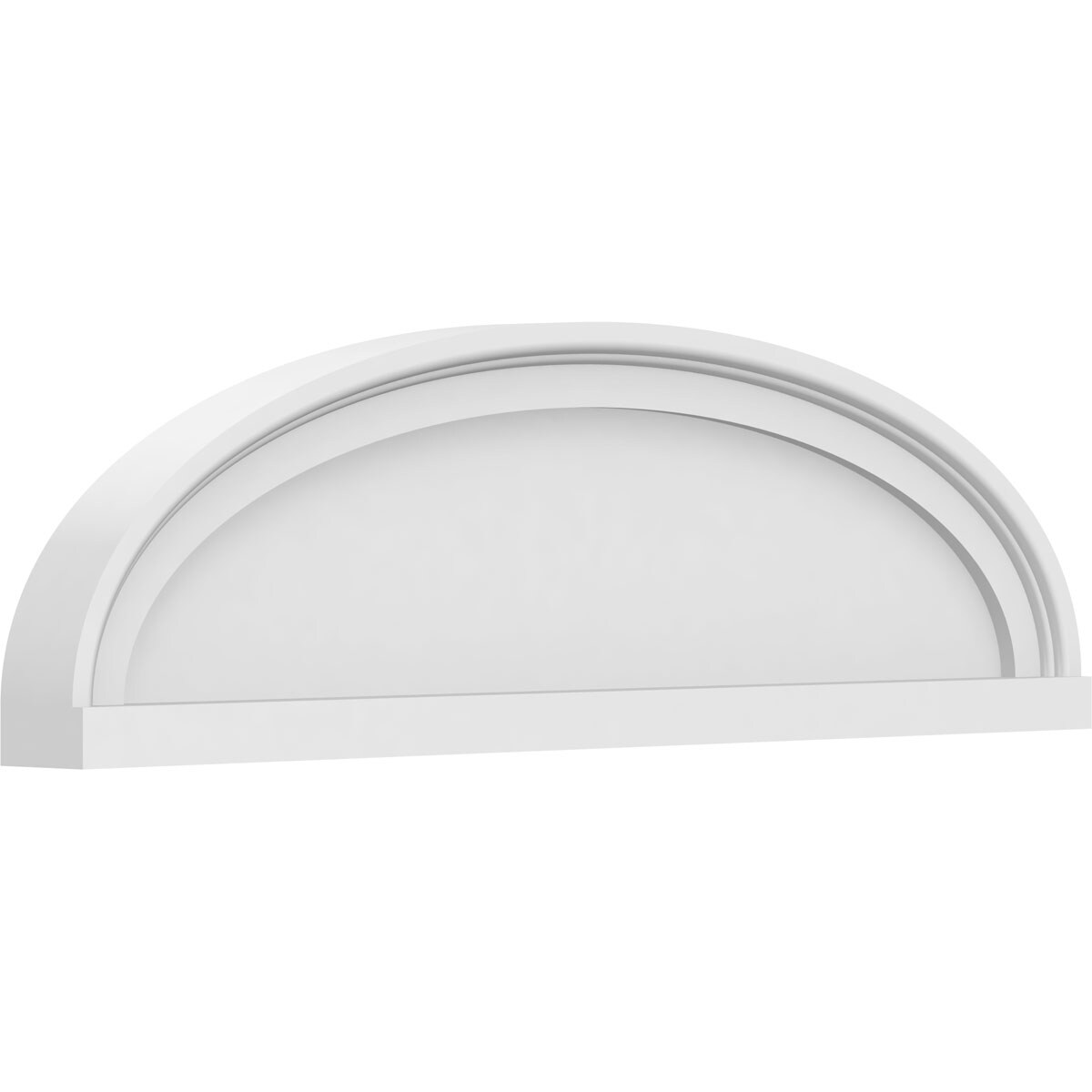 Ekena Millwork PEDPS026X075ELL00 26-in W x 7.5-in L PVC Pediment