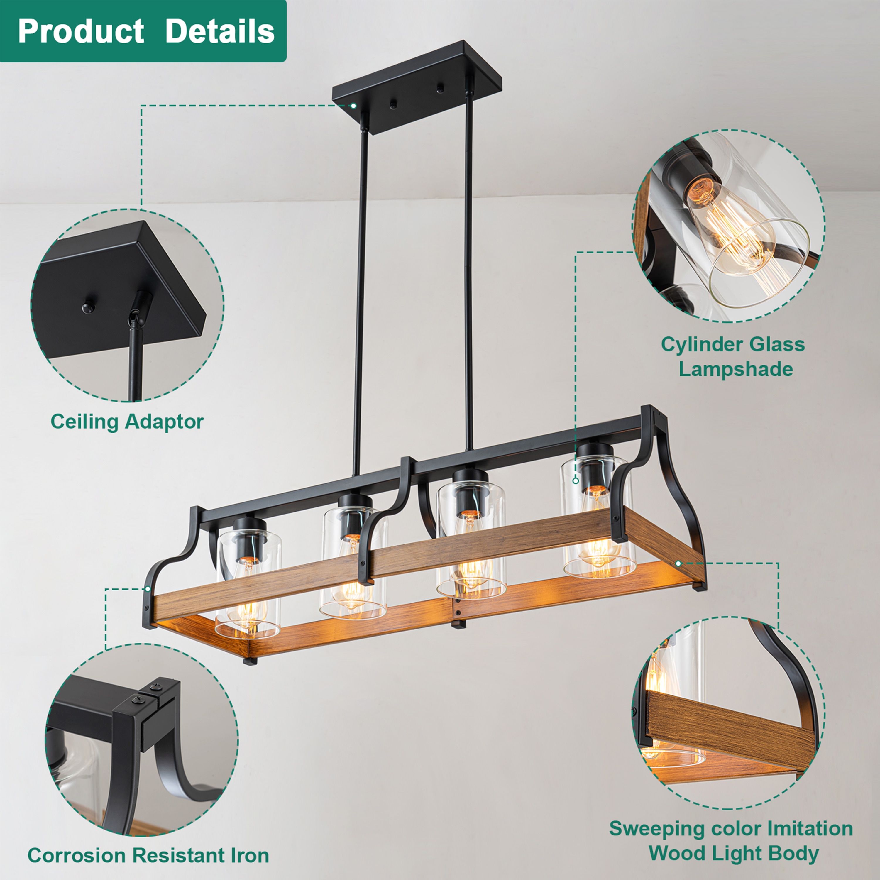 GoYeel ZP070BL04 Pendant-Lights - View #3