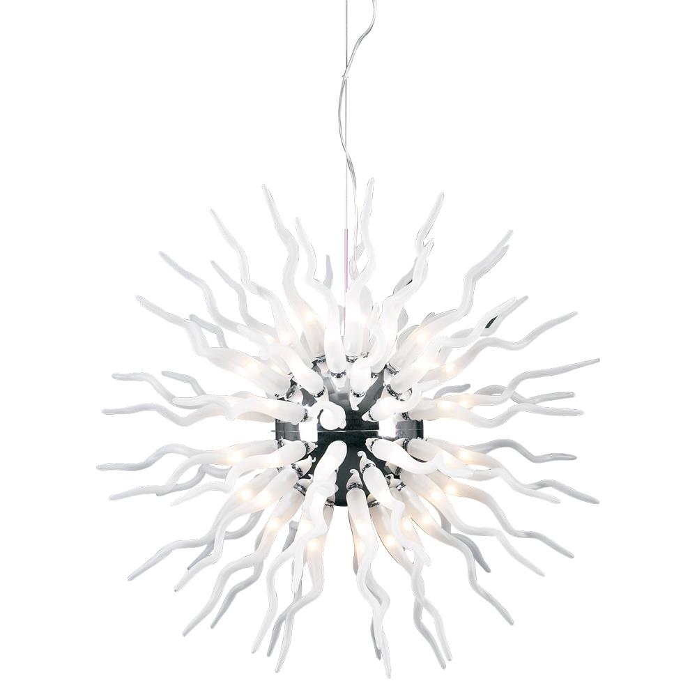 PLC Lighting 87778 PC 1-Light Polished Chrome Transitional Dry Rated Chandelier