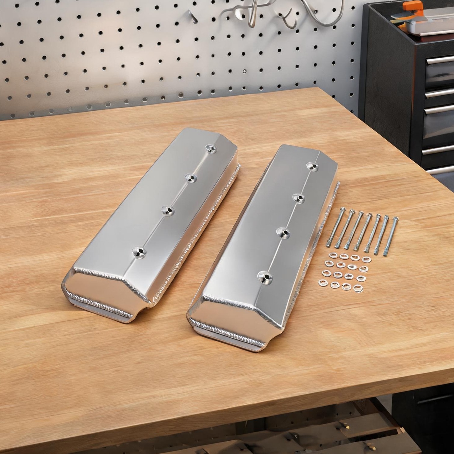 Watnature Chevy Sbc 305 350 5.0L 5.7L Engine Valve Cover 21.7 x 11.7 x ...
