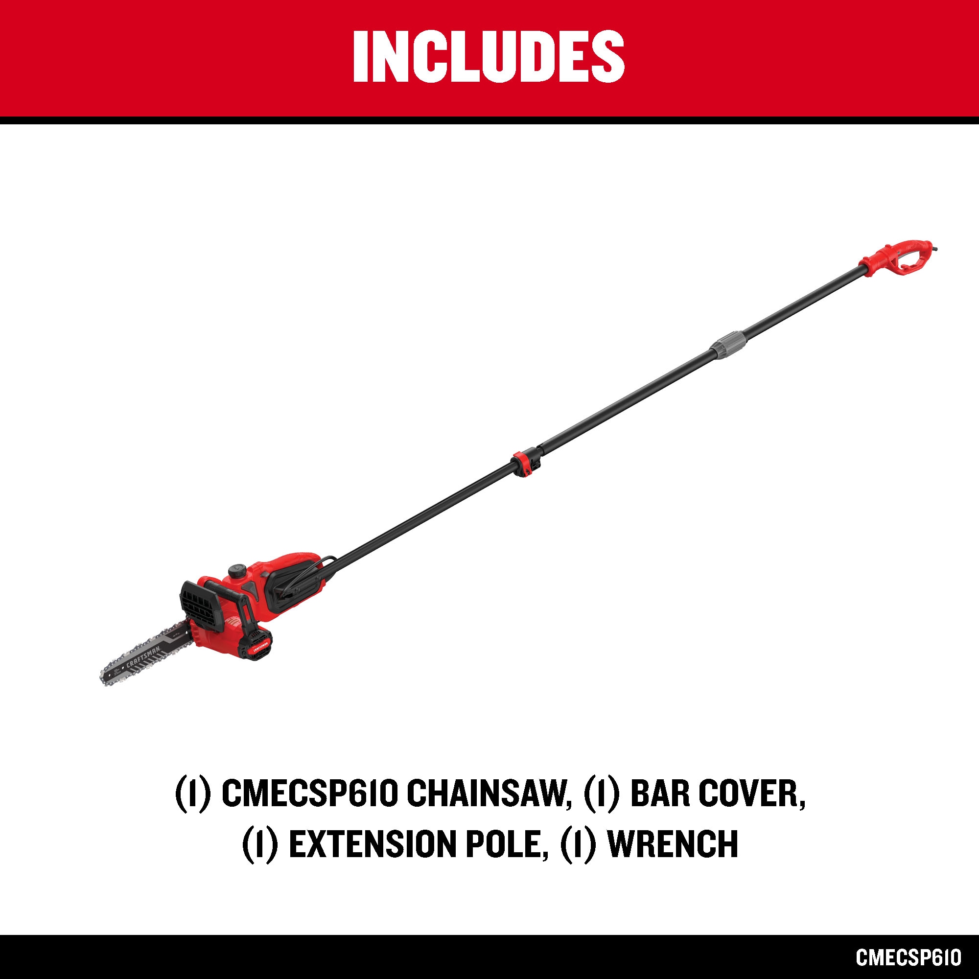 CRAFTSMAN 10-in Corded Electric 8 Amp Chainsaw CMECSP610 Sansujyuku sansujyuku.com