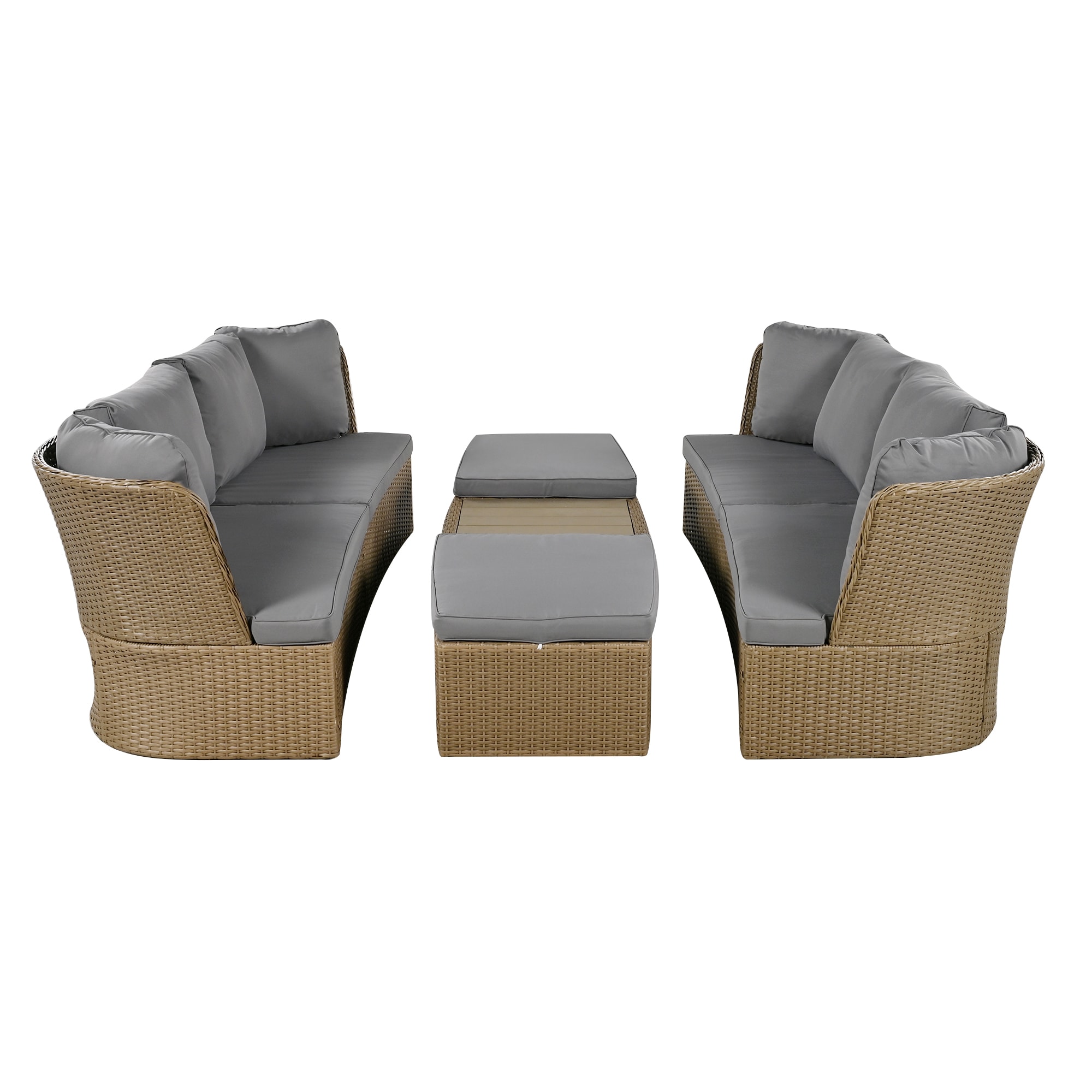 Direct Wicker DWS-399AAE-GR Patio-Conversation-Sets - View #6