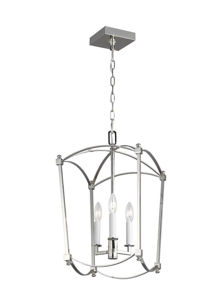 Generation Lighting F3321/3PN Thayer 3 -Light Polished Nickel Modern/contemporary For Use in Bathrooms, Bedrooms, Dining Rooms, Foyers, Kitchens, Living Rooms Chandelier
