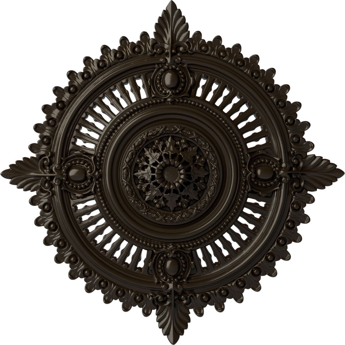 Ekena Millwork CM29HYSHF Haylynn 29.125-in W x 29.125-in L Painted Stone Hearth Polyurethane Whole Ceiling Medallion